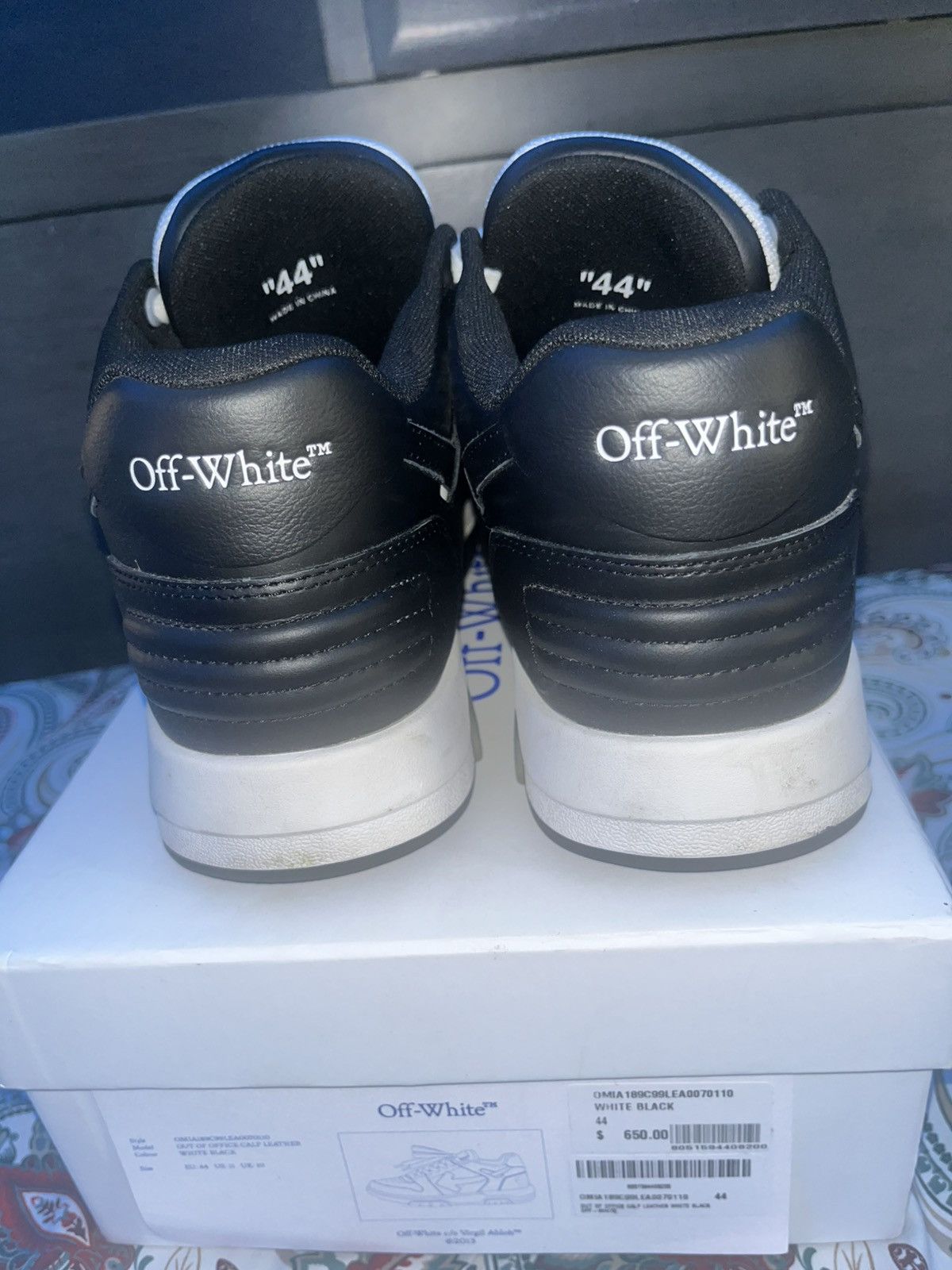 Off-White Out of office white black off-white Size US 11.5 / EU 44-45 - 1 Thumbnail