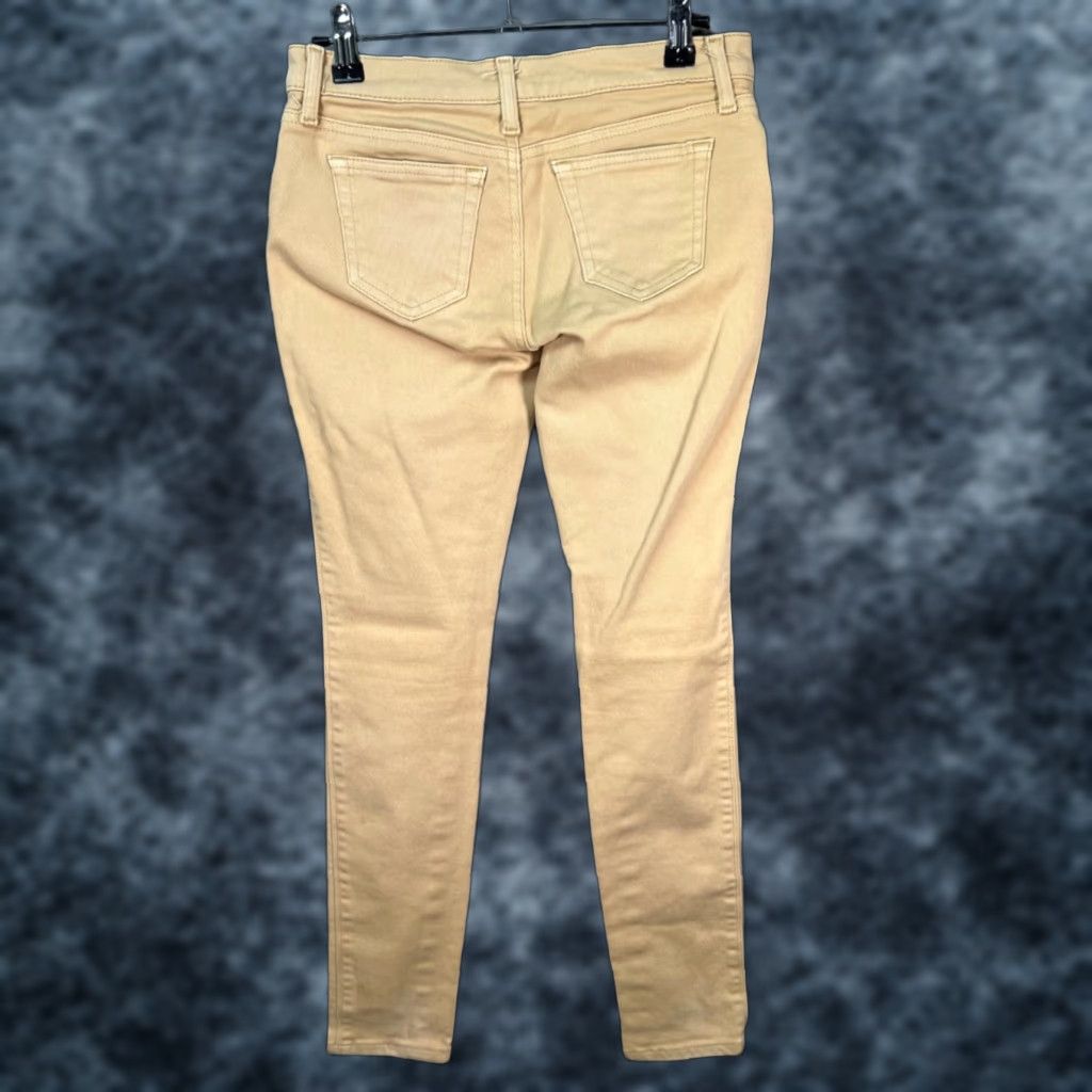 MOUSSY Moussys Womens 2 Beige Skinny Jeans Cotton Blend Stretch Denim Jeans 5-Pocket Design Womens Size 2 Inseam 28in Low Rise Spring Summer Stretch Size 26" / US 2 / IT 38 - 1 Thumbnail