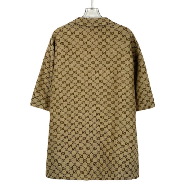 Gucci GucciBrown logo jacquad full print lapel single-breasted sh Size US M / EU 48-50 / 2 - 2 Thumbnail