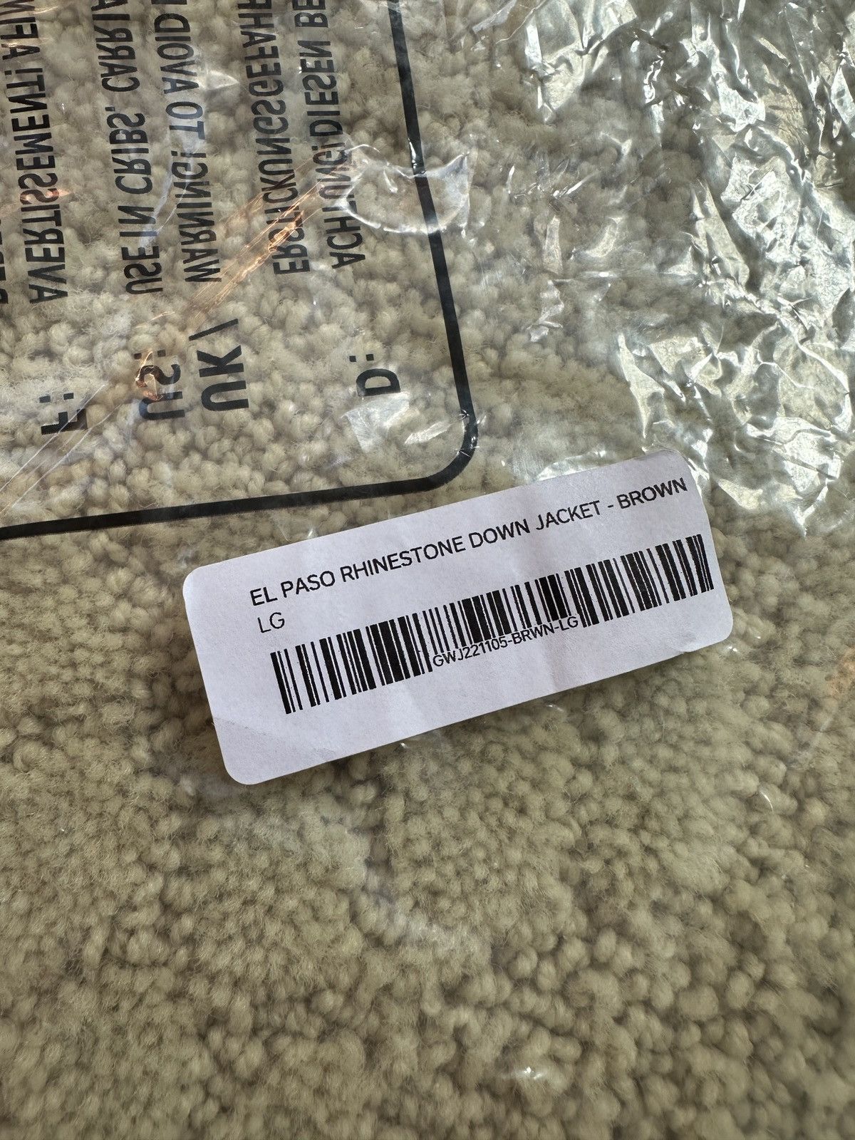 Golf Wang GOLF WANG EL PASO RHINESTONE DOWN JACKET - BROWN Size US L / EU 52-54 / 3 - 13 Thumbnail