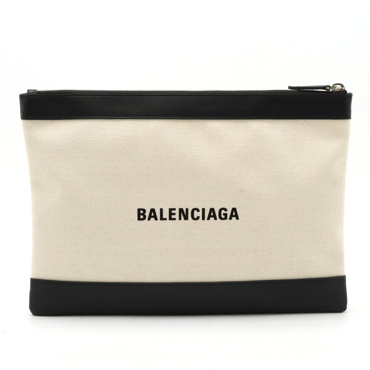 Balenciaga Balenciaga Balenciaga Canvas/Leather Clip M Clutch Bag 373834 Canvas Clutch Bag 373834 in Great Condition Size ONE SIZE - 1 Thumbnail
