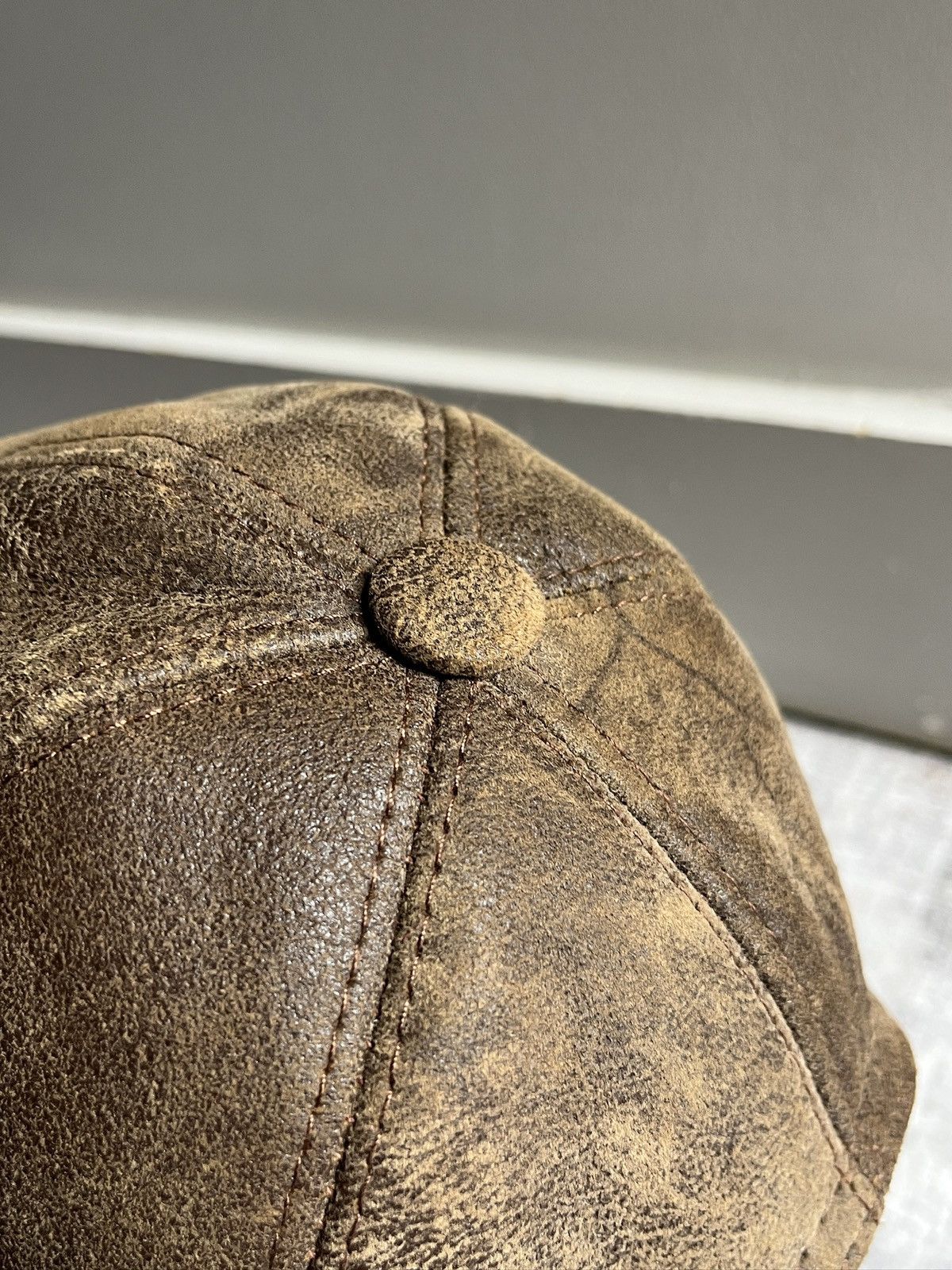 Other Vintage Distressed Leather Hat (unisex) Size ONE SIZE - 5 Thumbnail