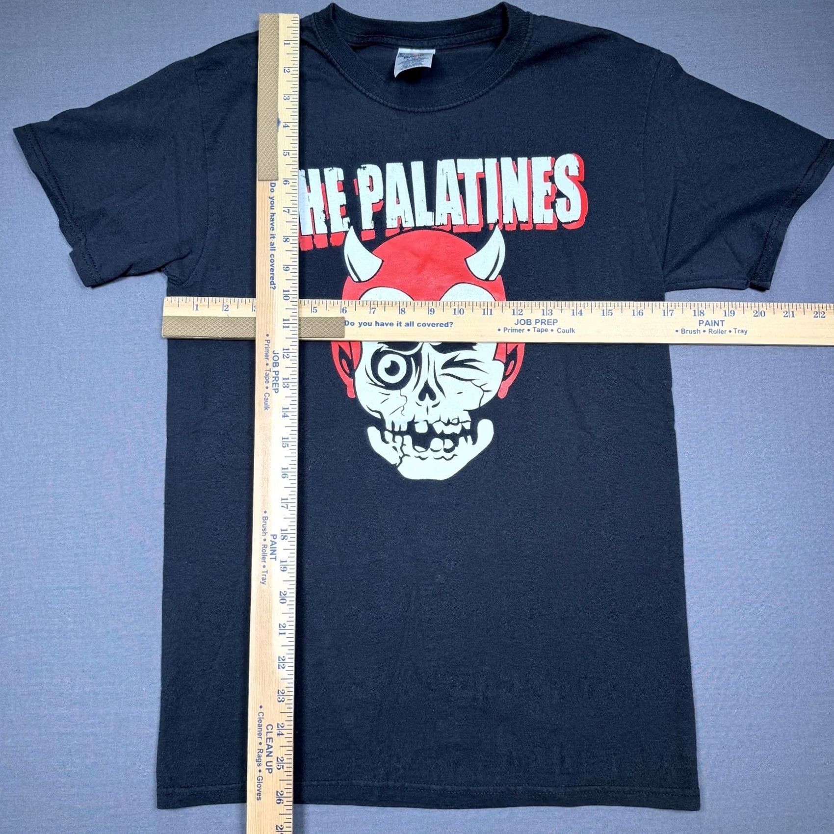 Jerzees Jerzees The Palatines Punk Band Skull Devil Tee T-Shirt Black Mens Small Shirt Size US S / EU 44-46 / 1 - 3 Thumbnail