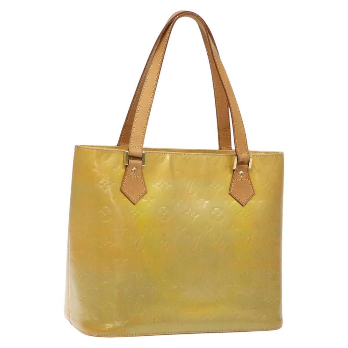 LOUIS VUITTON Monogram Vernis Houston Hand Bag Gris M91053