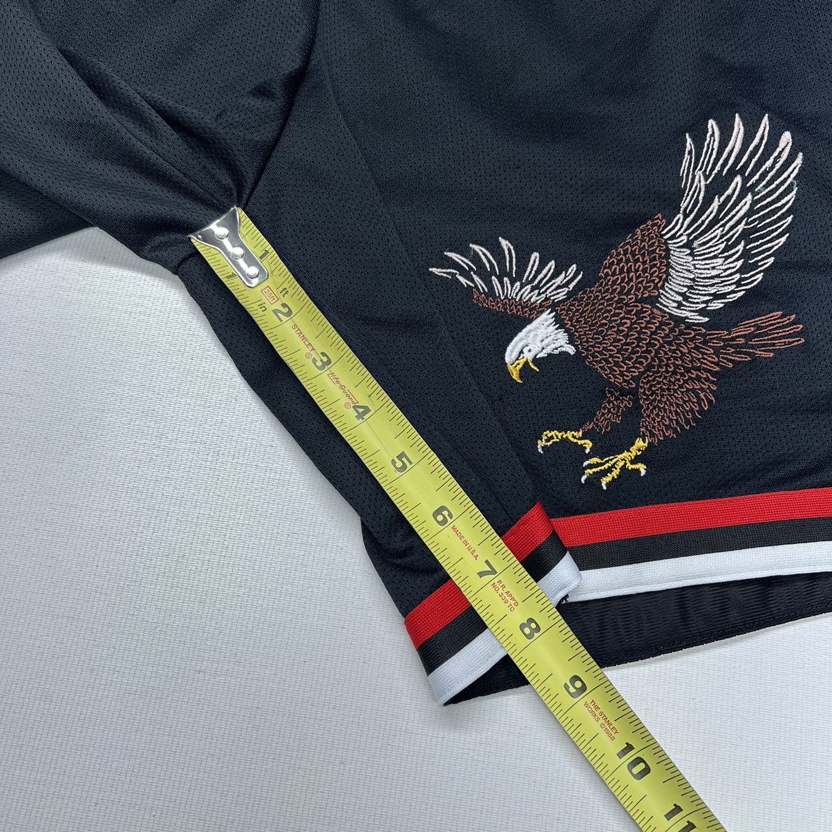 Pacsun Pacsun Shorts Black Eagle Embroidered Gym Stretch Pockets Size US 32 / EU 48 - 15 Thumbnail