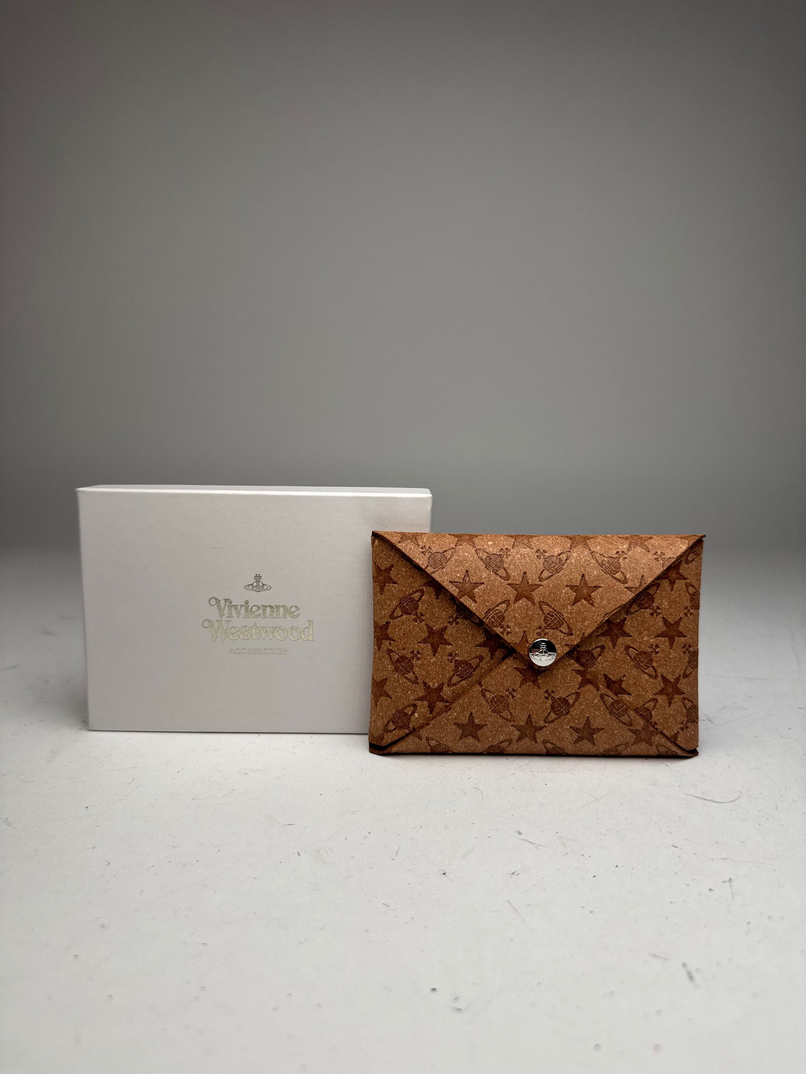 Vivienne Westwood Vintage Vegan Leather Monogram Card Holder Brown Size ONE SIZE - 1 Thumbnail