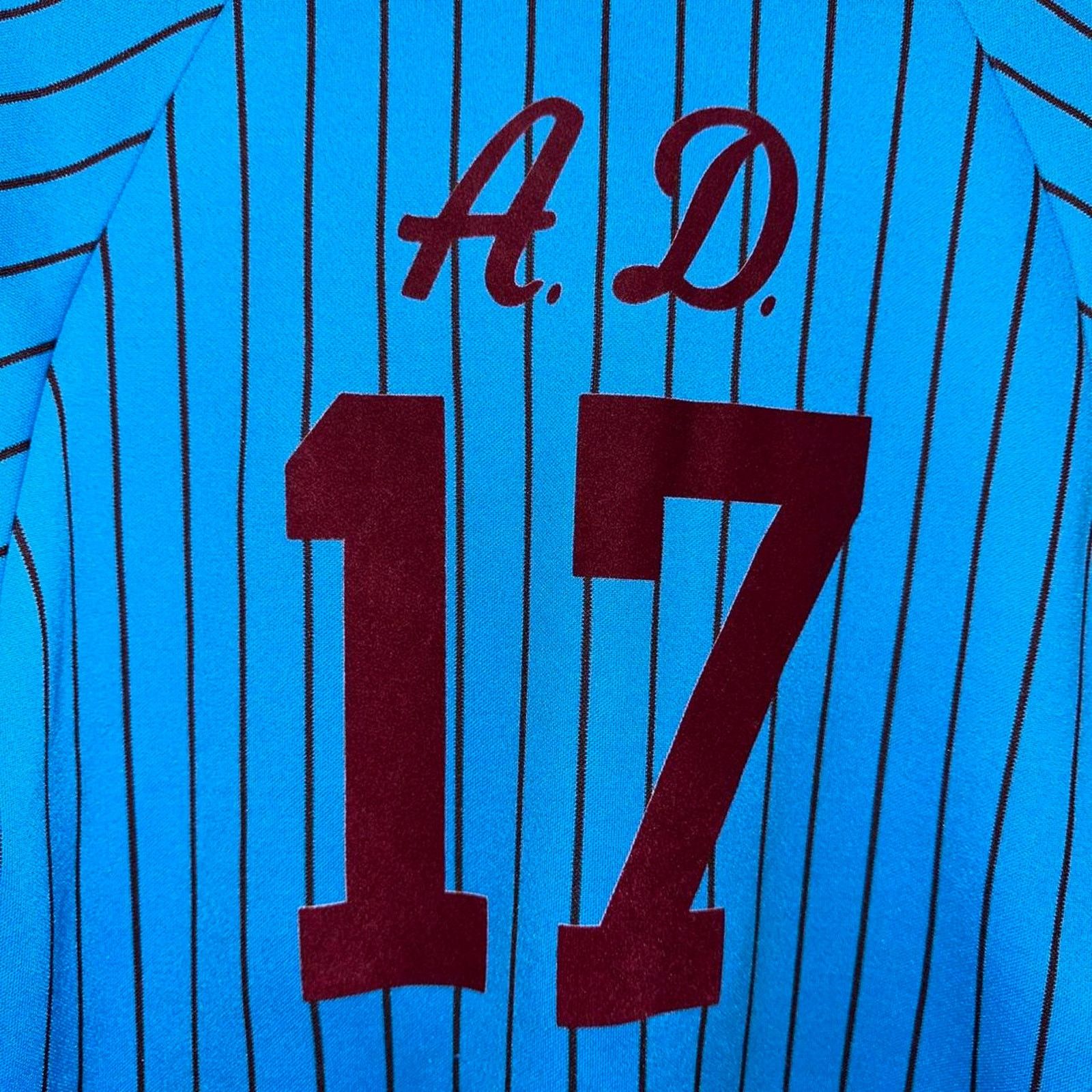 Supreme Supreme Baseball Jersey AD 17 Pinstripe SS17 size L Size US L / EU 52-54 / 3 - 5 Thumbnail