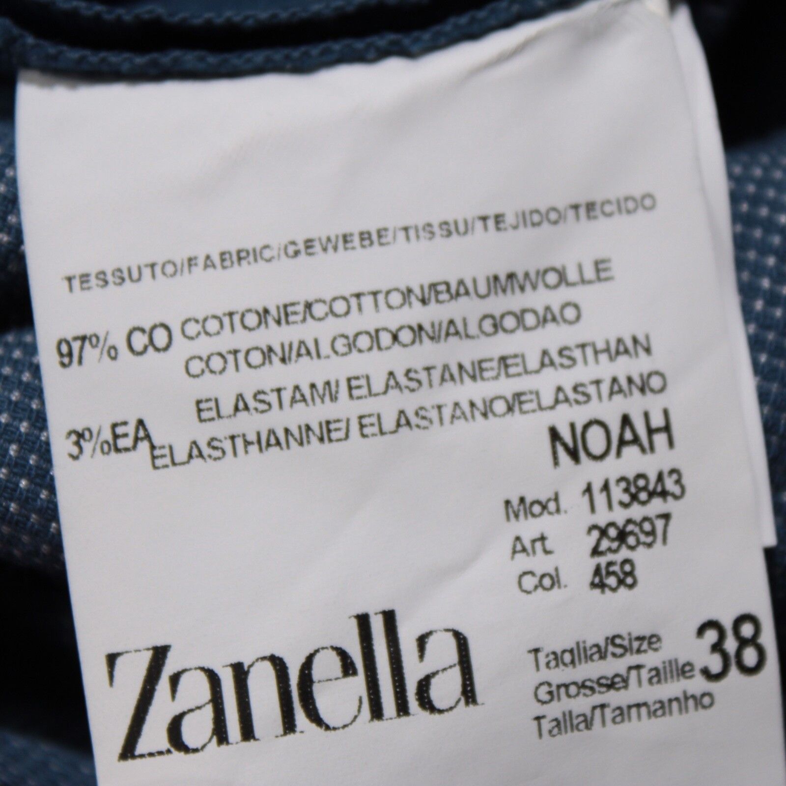 Zanella Zanella New with tags Chino Size 38 US In Blue Size US 38 / EU 54 - 5 Thumbnail