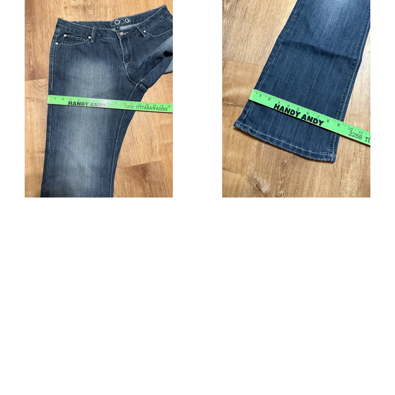 Coogi COOGI AUSTRALIA Women's Jeans Medium Wash Zip Fly 34x32 11/12 Regular Straight Leg Womens Jeans Size 32" / US 10 / IT 46 - 9 Thumbnail