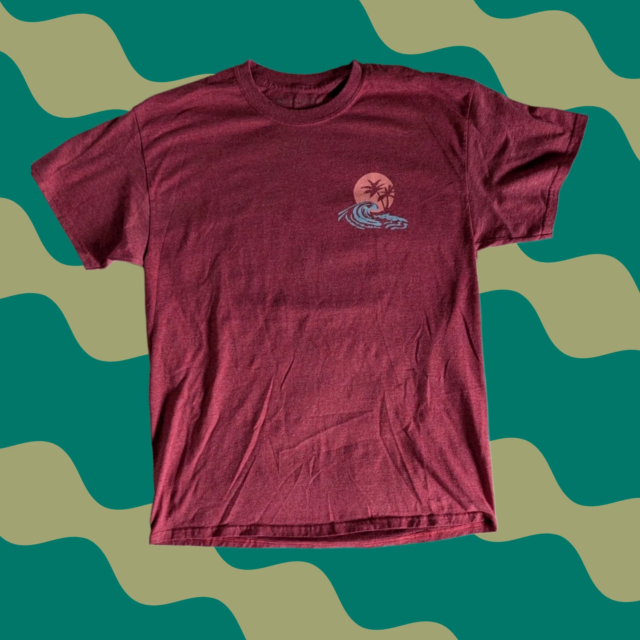 Vintage Surf Ministry Graphic Tee Shirt Mauve Men's L Palm Beach California Logo T-Shirt Beach California Logo Short Sleeve Crew Neck Cotton Size US L / EU 52-54 / 3 - 1 Thumbnail