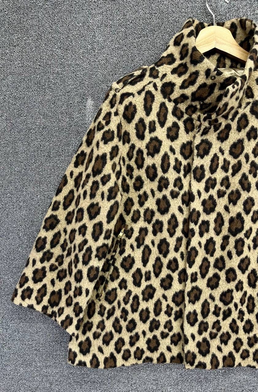Japanese Brand Vintage Pinceau Leopard Style Wool Jacket Size M / US 6-8 / IT 42-44 - 3 Thumbnail