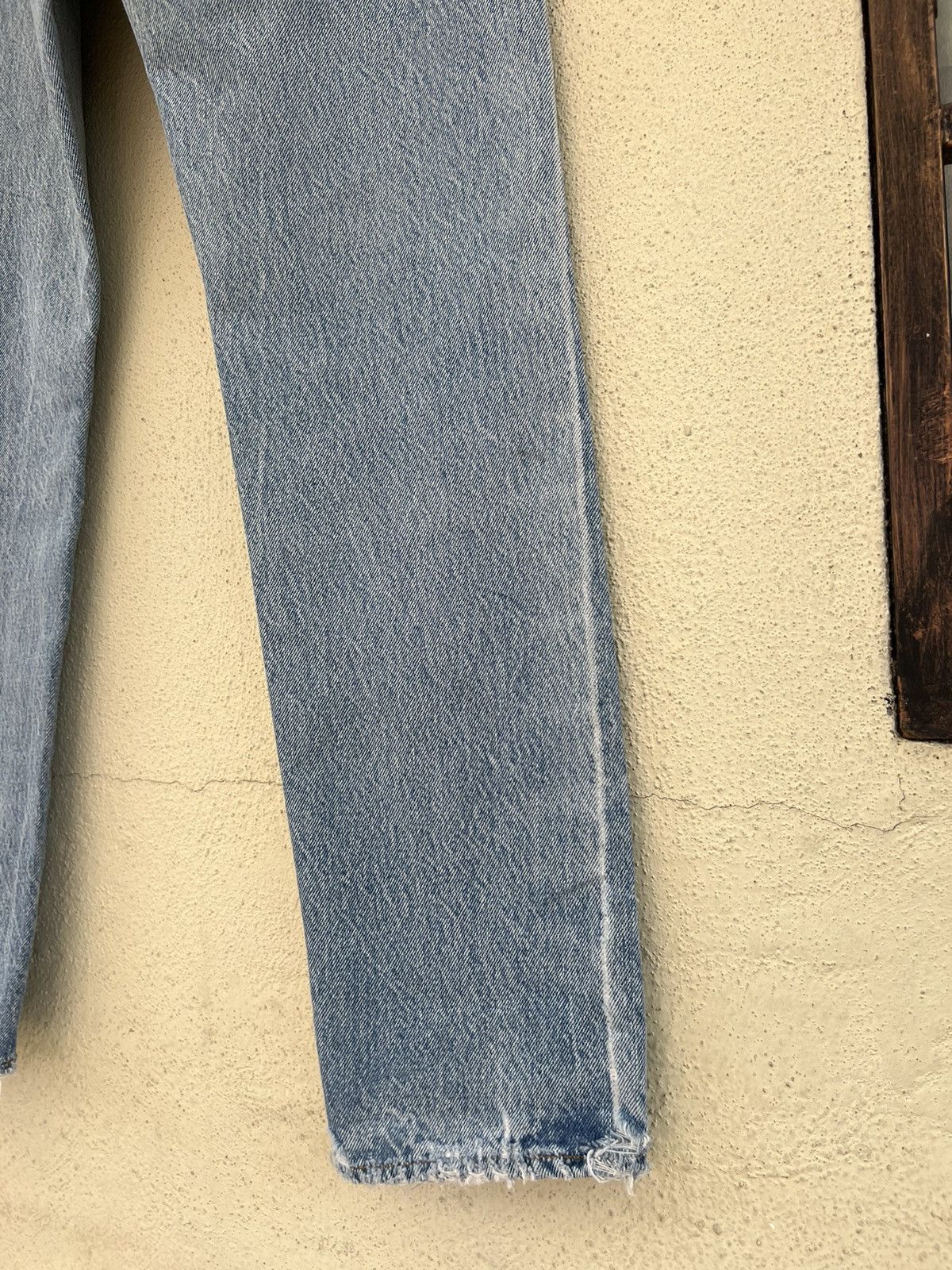 Levi's Vintage 80s Levi’s 701 Distressed Fade Denim Buttonfly Jeans Size US 29 - 20 Thumbnail