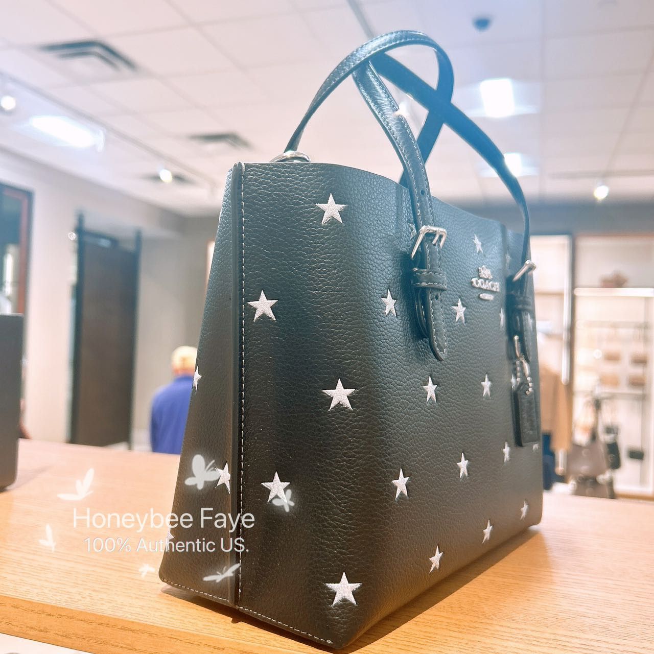 Coach Mollie Tote Bag 25 With Star Print CW022 Size ONE SIZE - 2 Thumbnail