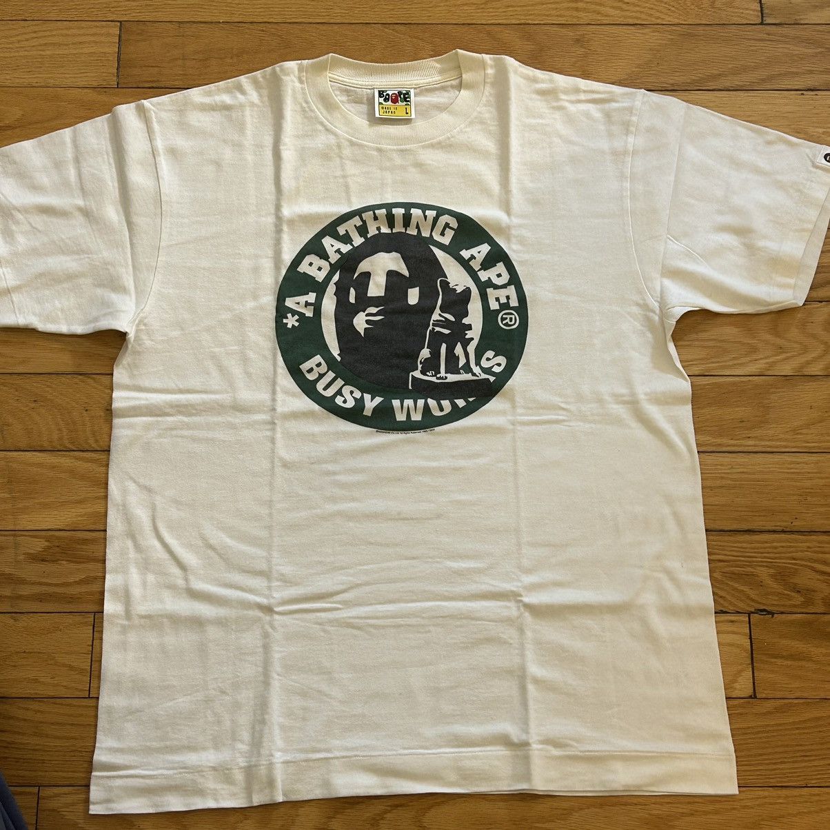 Used Bape Shibuya Store Limited Tee White Large