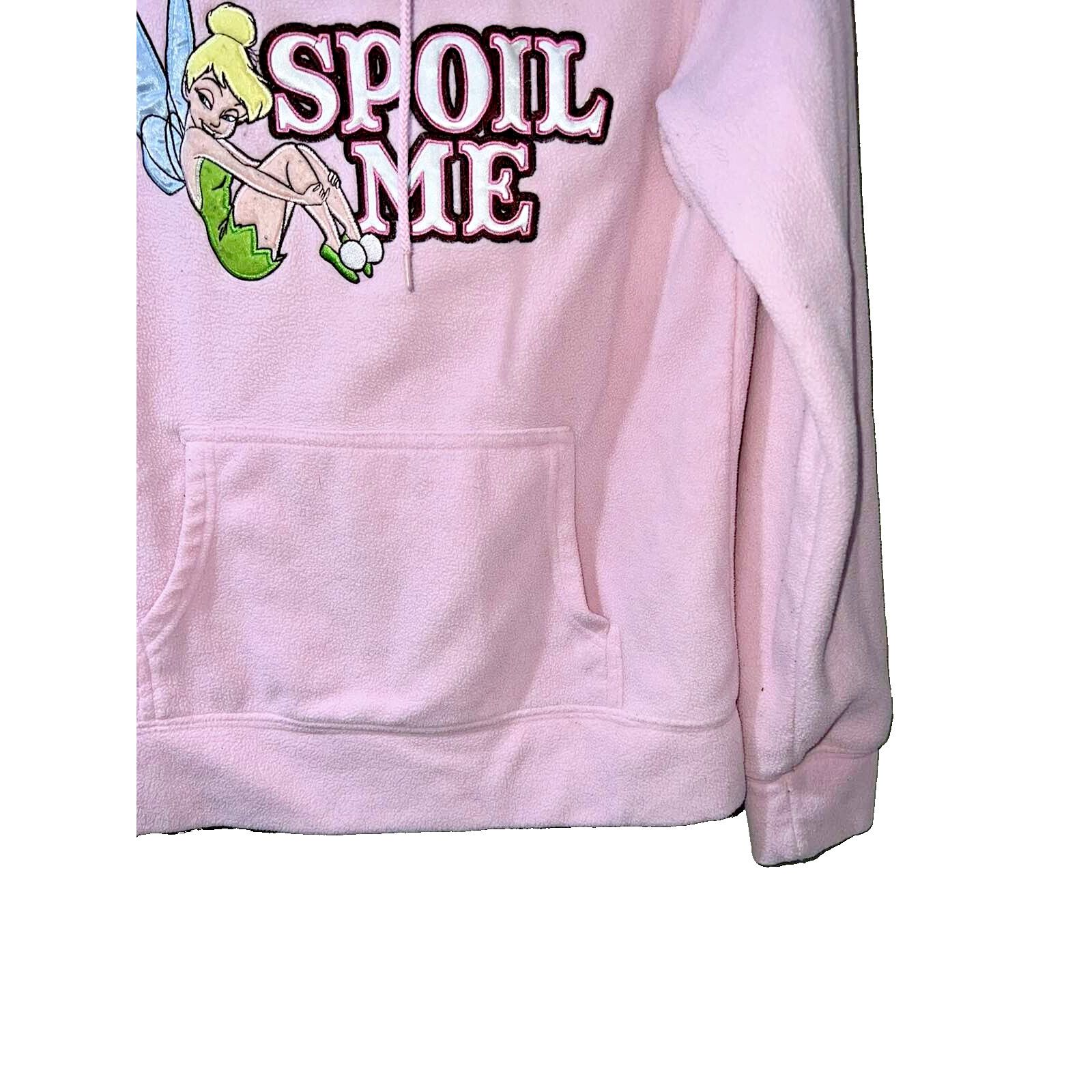 Disney Disney Tinkerbell Spoil Me Pink Fleece Pullover M A000393 Size M / US 6-8 / IT 42-44 - 2 Thumbnail