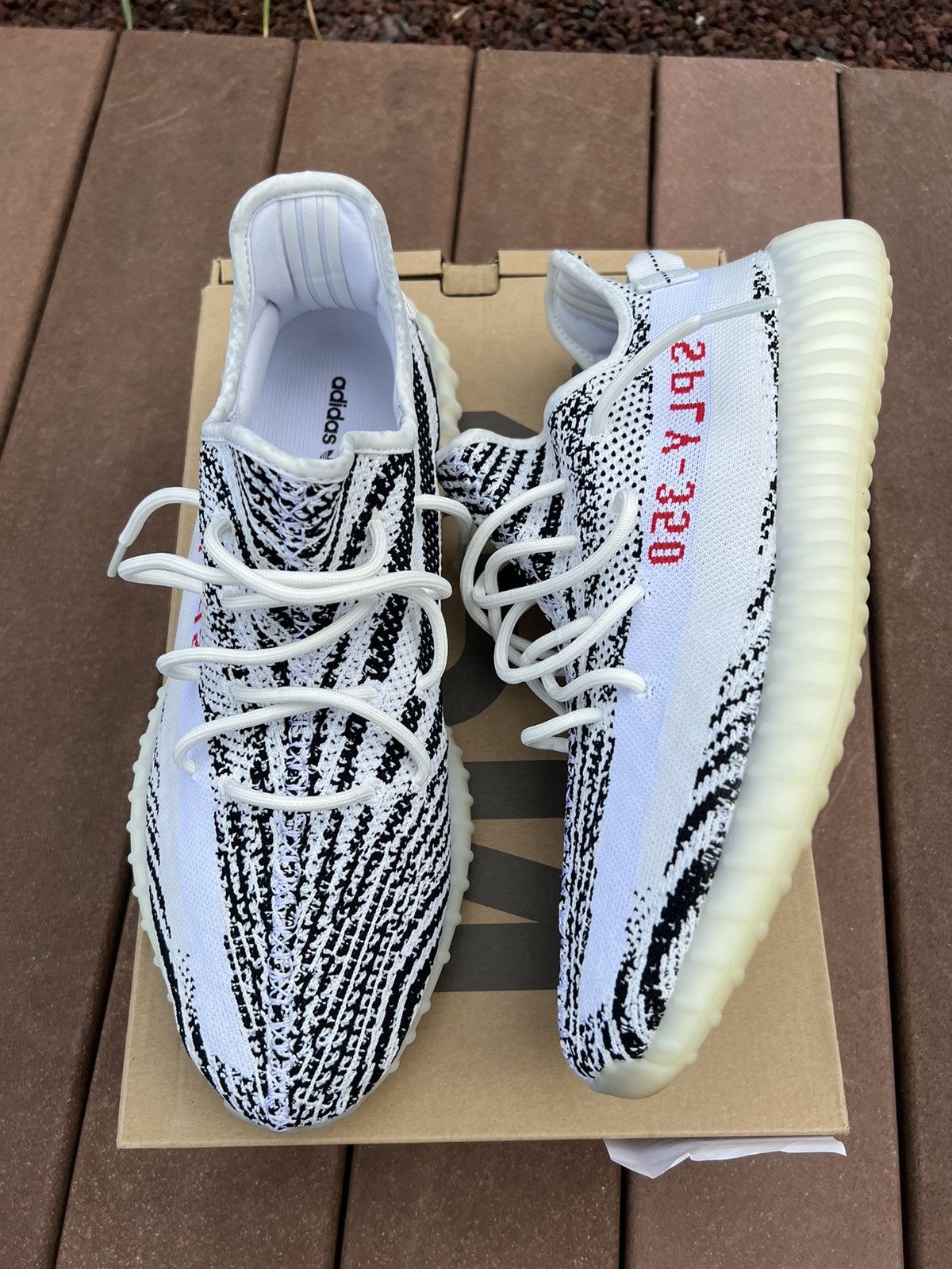 Adidas Yeezy 350 v2 zebra worn once Size US 14 / EU 47 - 1 Thumbnail
