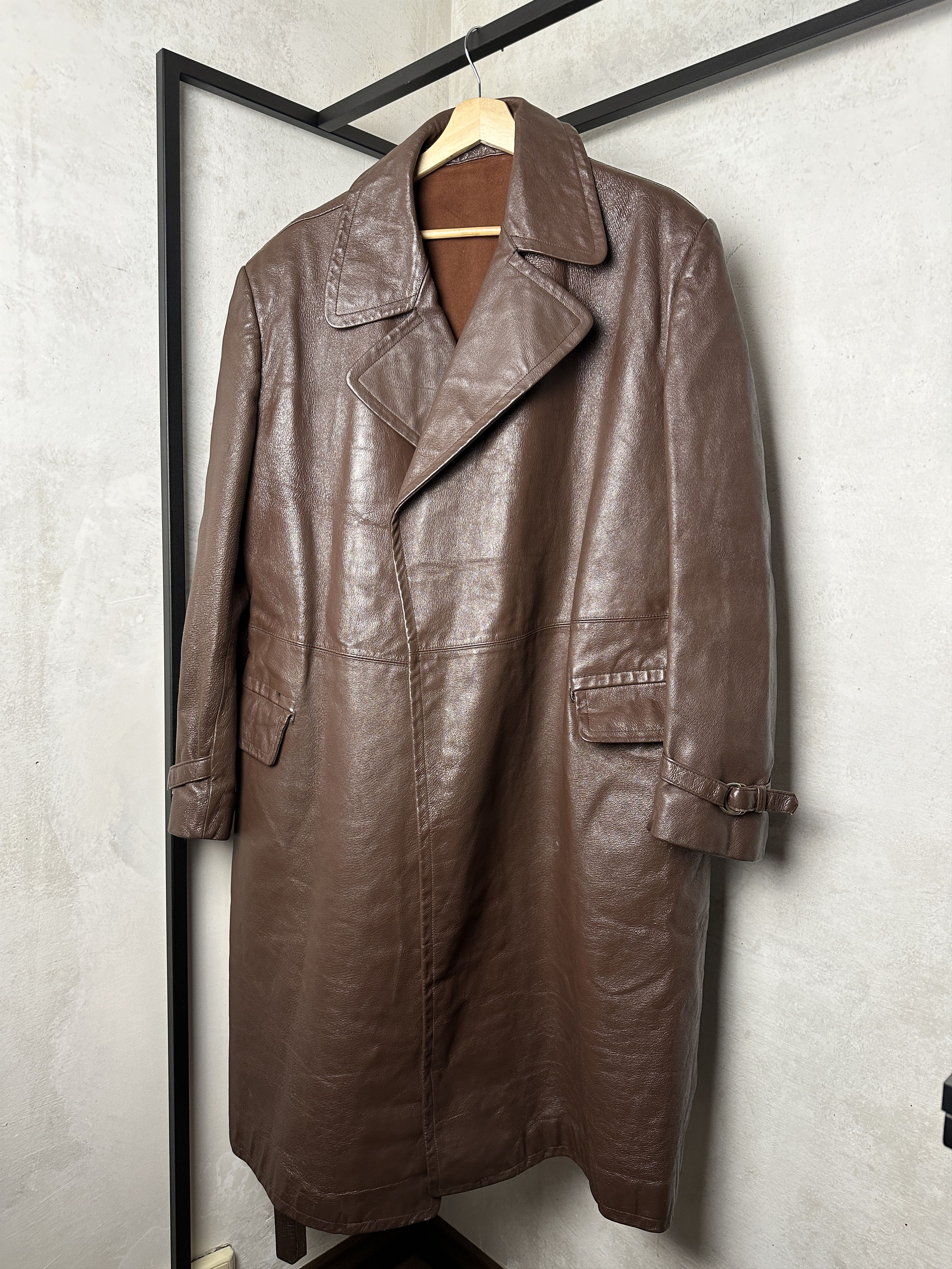 Genuine Leather Vintage Horse Leather Brown Coat Size US L / EU 52-54 / 3 - 1 Thumbnail