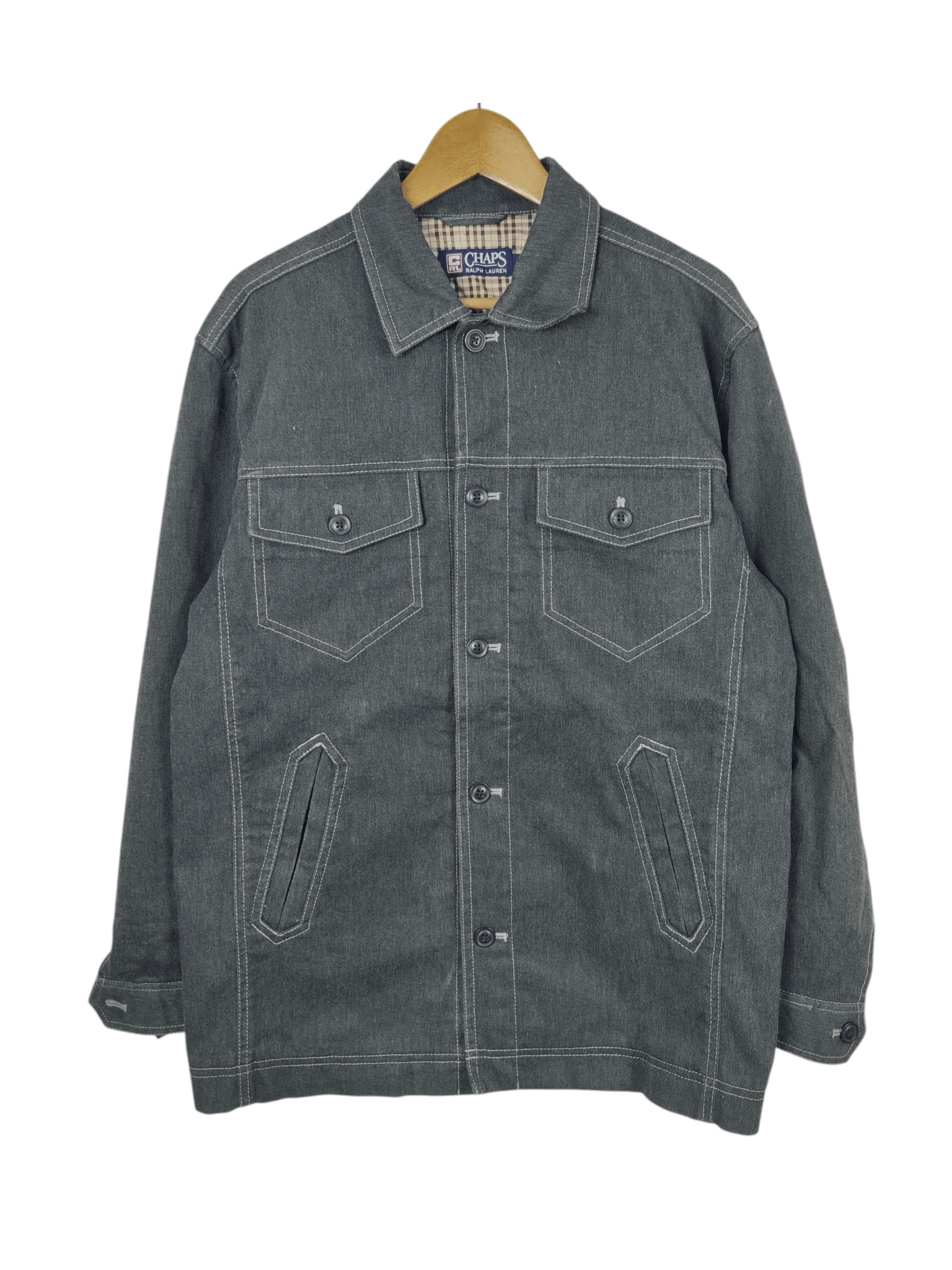 Chaps Ralph Lauren Vintage Chaps Ralph Lauren Chore Denim Jacket Size US L / EU 52-54 / 3 - 1 Thumbnail