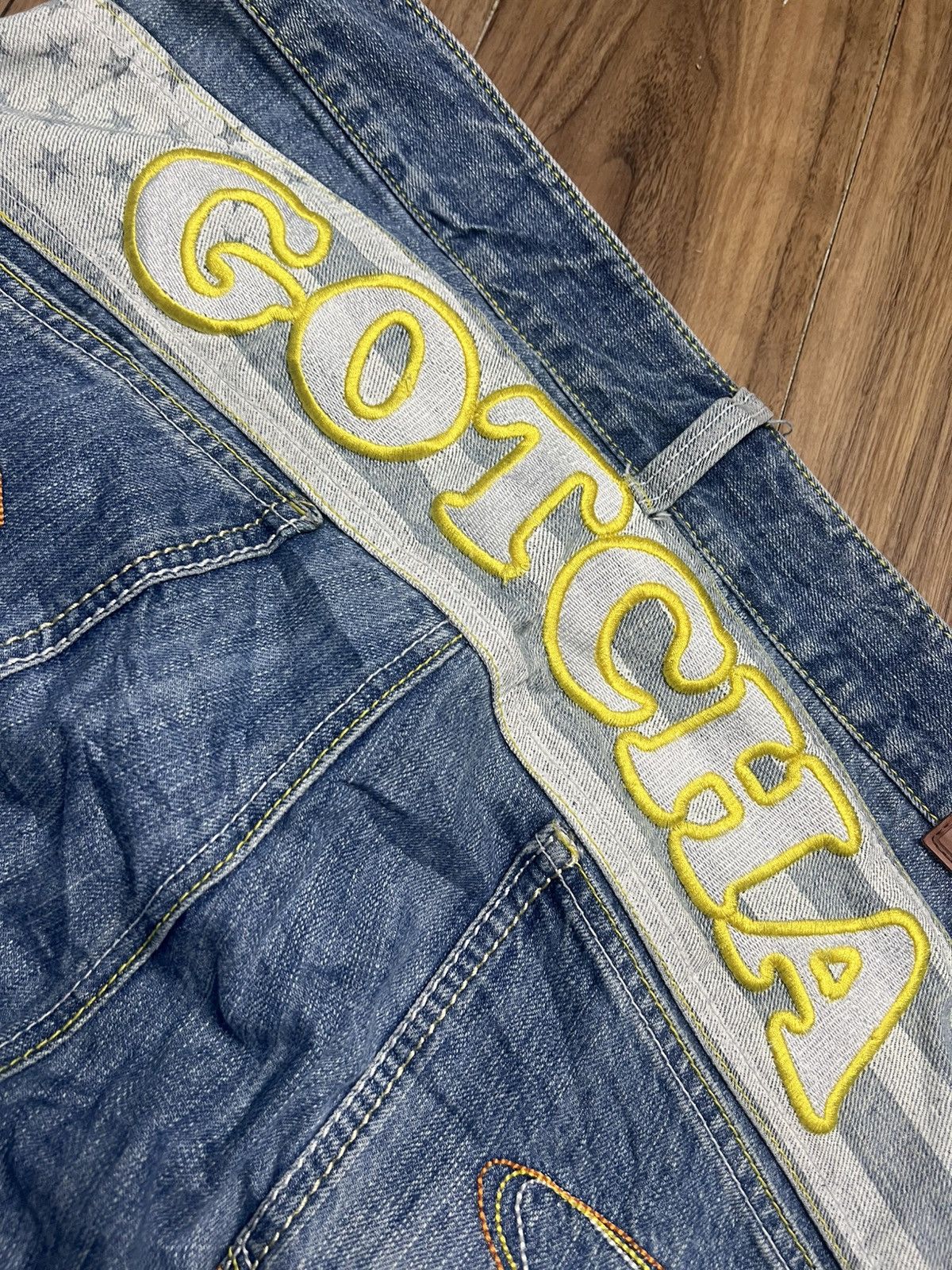 Gotcha GOTCHA Vintage Surfwear Denim Jeans Wide Leg Blue XXL (42) Size US 39 - 17 Thumbnail