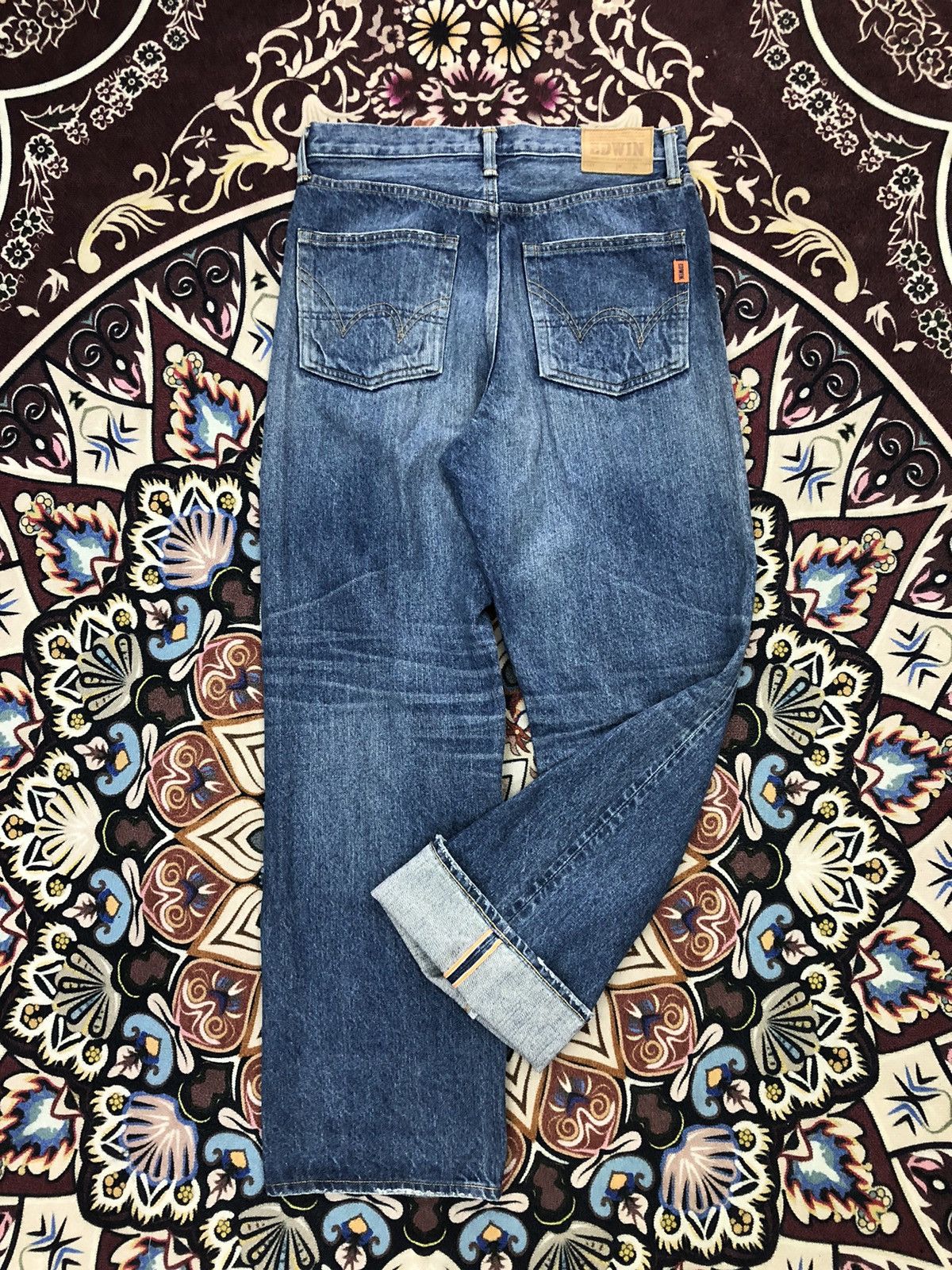Edwin Edwin 505 Ragged Selvedge Regular Denim Jeans Size US 30 / EU 46 - 2 Thumbnail