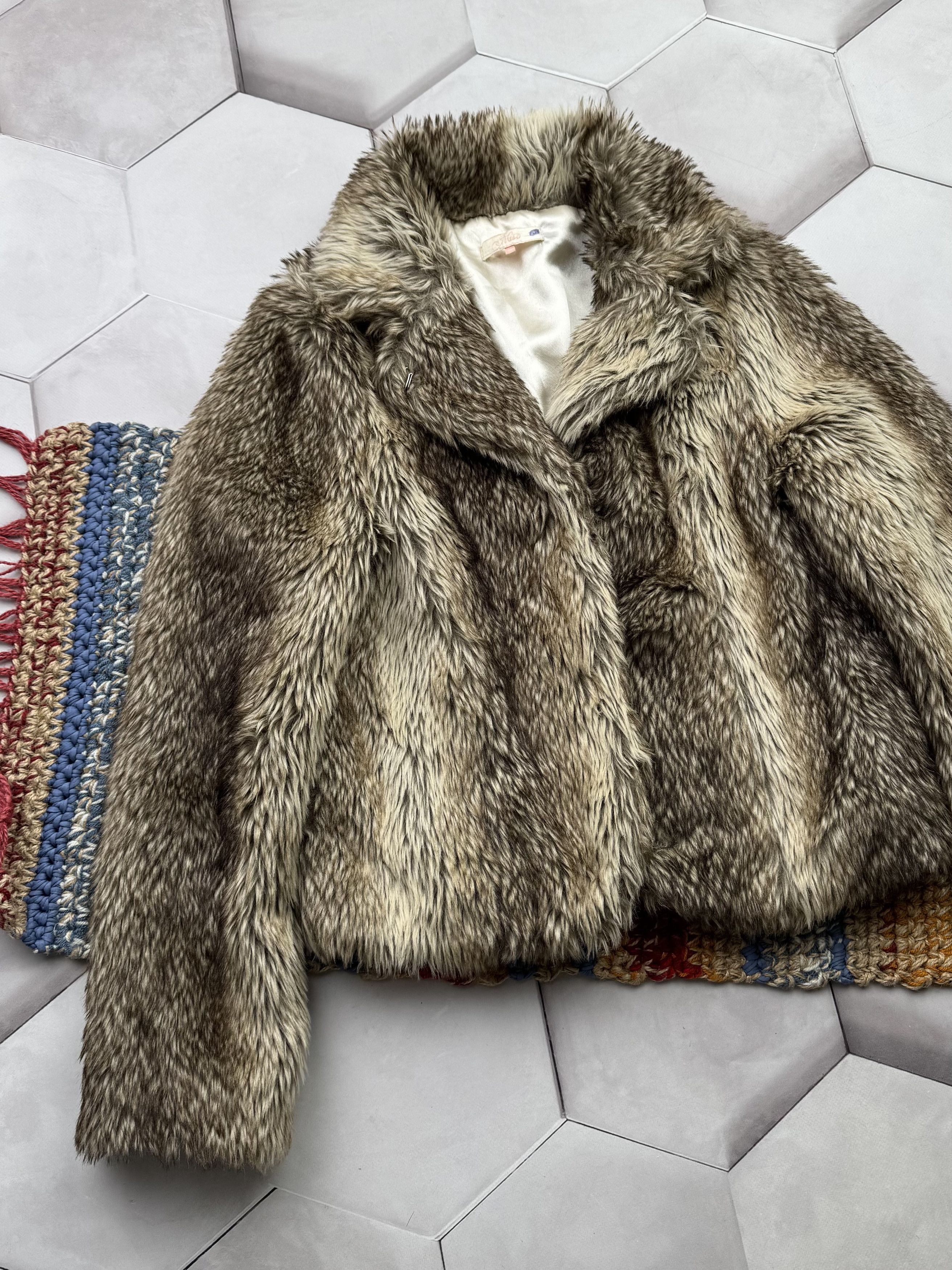 Vintage Vintage Faux Fur Cropped Jacket (E4) Size S / US 4 / IT 40 - 2 Thumbnail