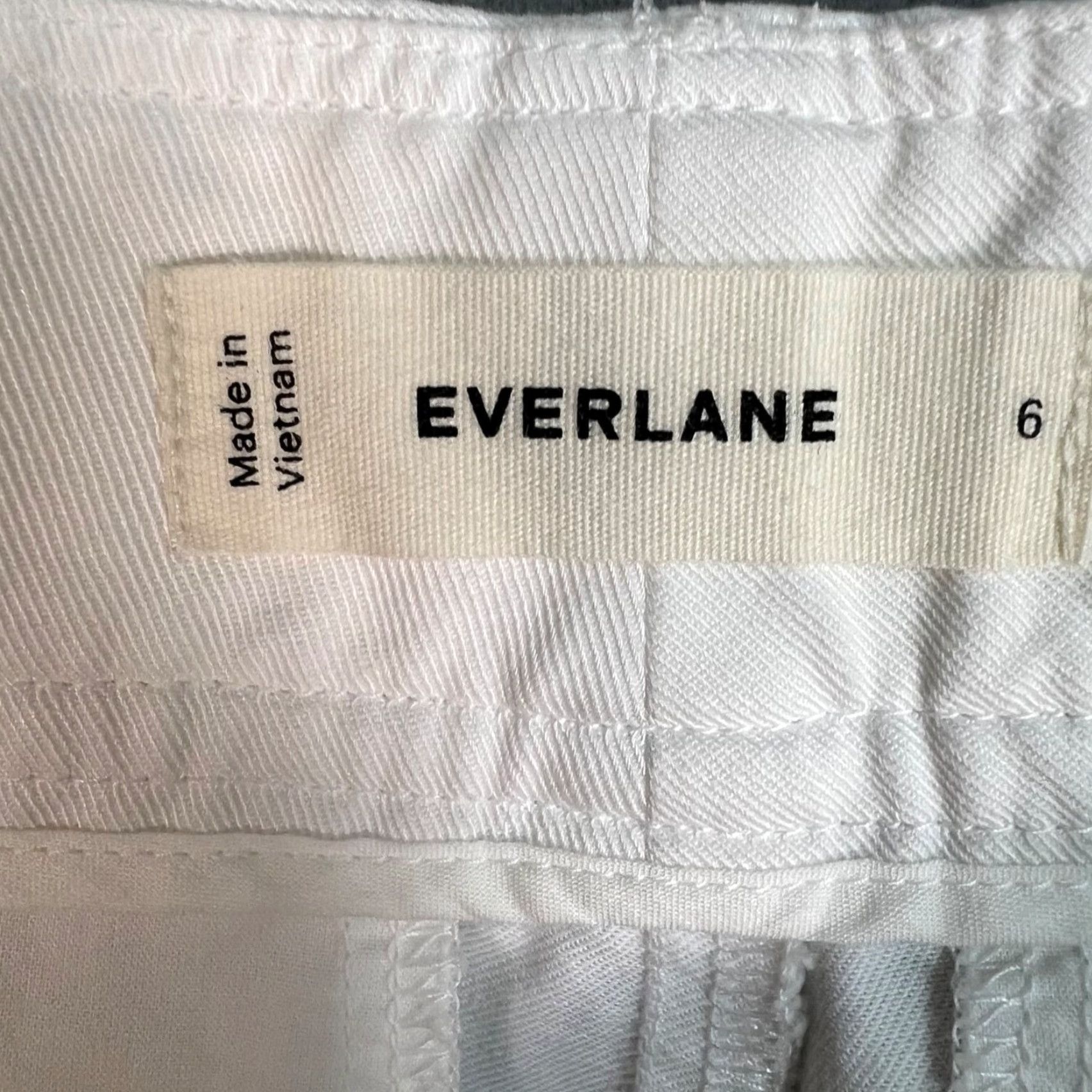 Everlane Everlane White Pleated TENCEL Cotton Blend Pants Womens Size 6 High Rise Inseam 26 Ankle Tapered Size 28" / US 6 / IT 42 - 3 Thumbnail