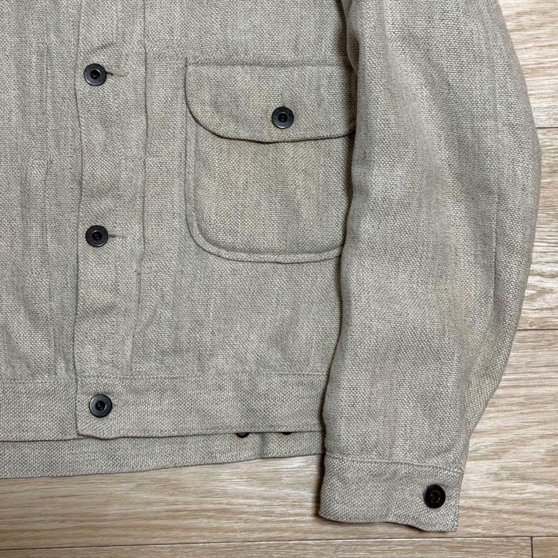 Evan Kinori Evan Kinori Jacket Mens M ecru Early Archive Wool Hemp Rare Size Size US M / EU 48-50 / 2 - 3 Thumbnail