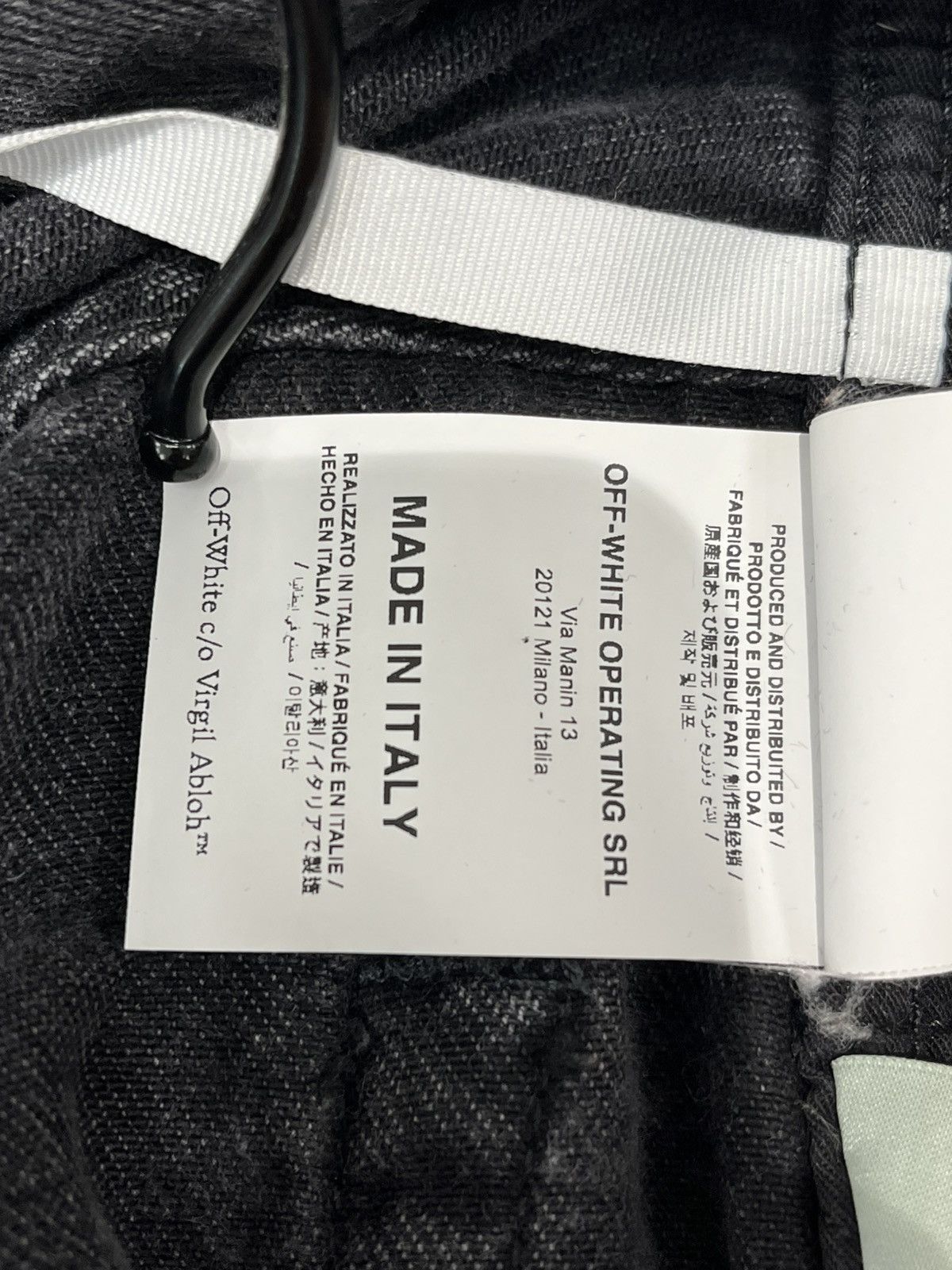 Off-White Off-White Denim Logo Jeans Black Size US 30 / EU 46 - 10 Thumbnail
