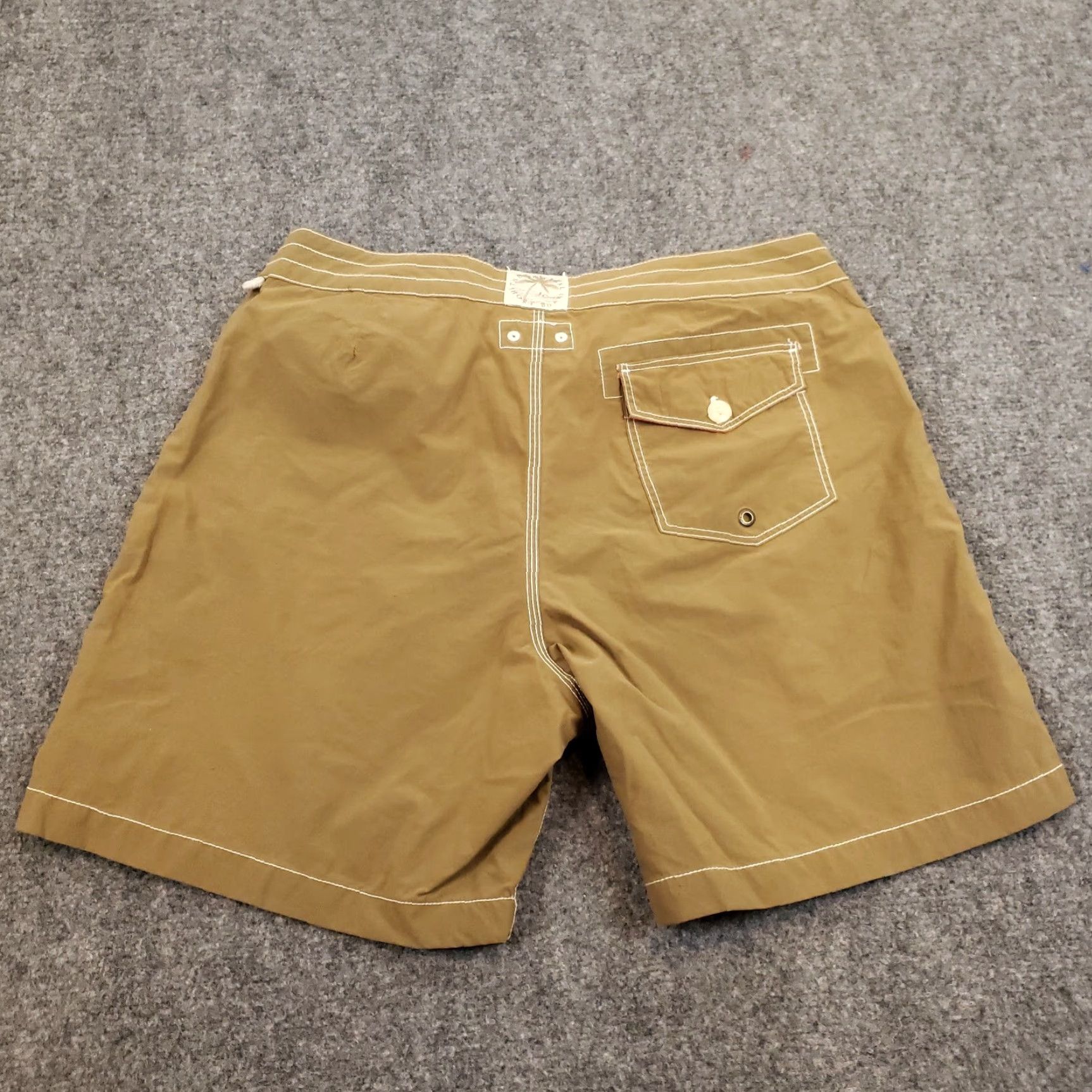 J.Crew J. Crew Shorts Mens Size 34 Brown Drawstring Beach Summer Board Casual Logo Size US 34 / EU 50 - 7 Thumbnail