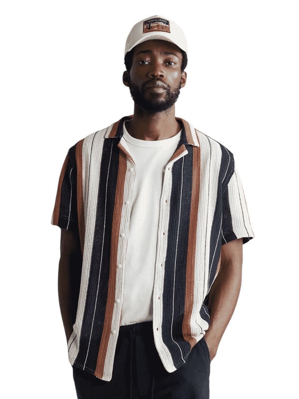 Zara Zara Stripe Knitted Button Shirts Size US XL / EU 56 / 4 - 2 Thumbnail