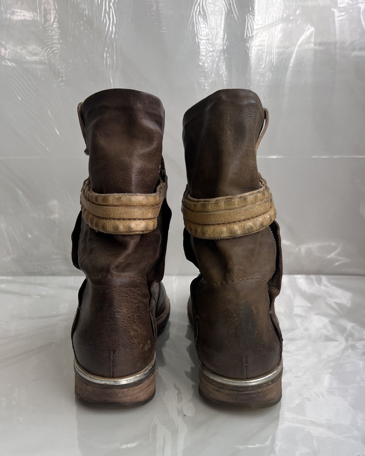 A.S.98 As 98 Airstep Zipper Boho Biker brown distressed boot Size US 8 / IT 38 - 8 Thumbnail