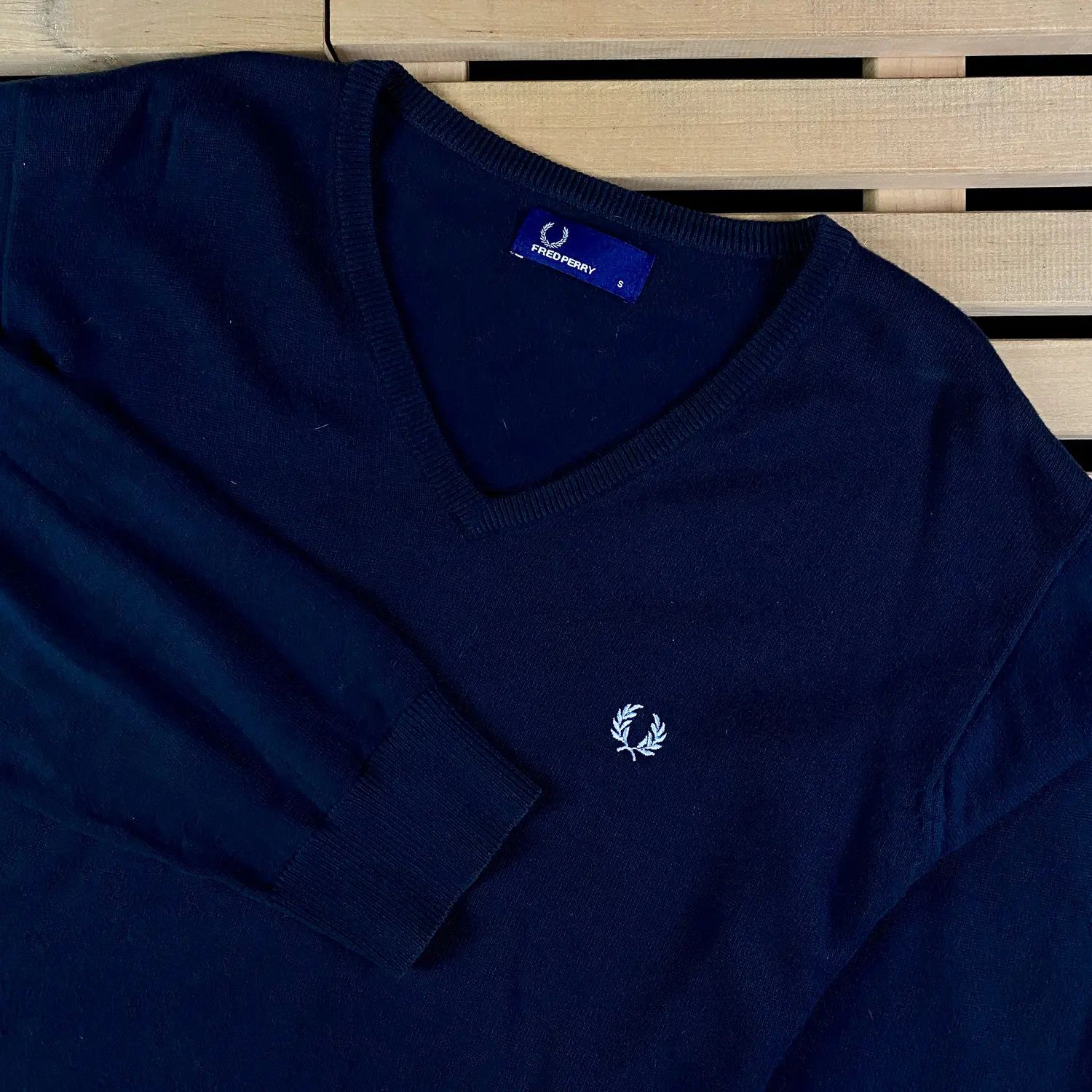 Fred Perry Men’s Sweater Long Sleeve Fred Perry Size S Blue Size US S / EU 44-46 / 1 - 2 Thumbnail