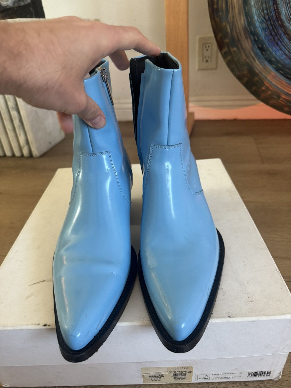 Calvin Klein 205W39NYC Blue Tex Spazolatto boots Size US 10 / EU 43 - 4 Thumbnail