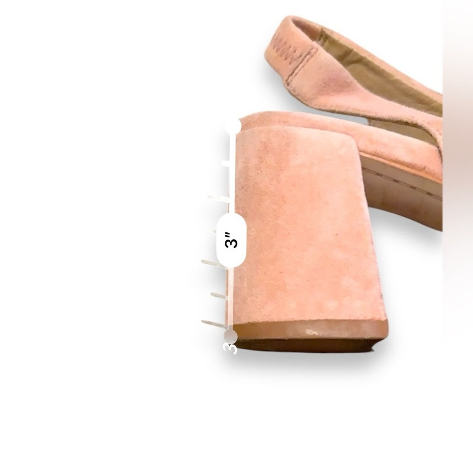 Anthropologie Anthropologie M4d3 Safi Suede Block Peep Toe Slingback Heels Size US 9 / IT 39 - 14 Thumbnail