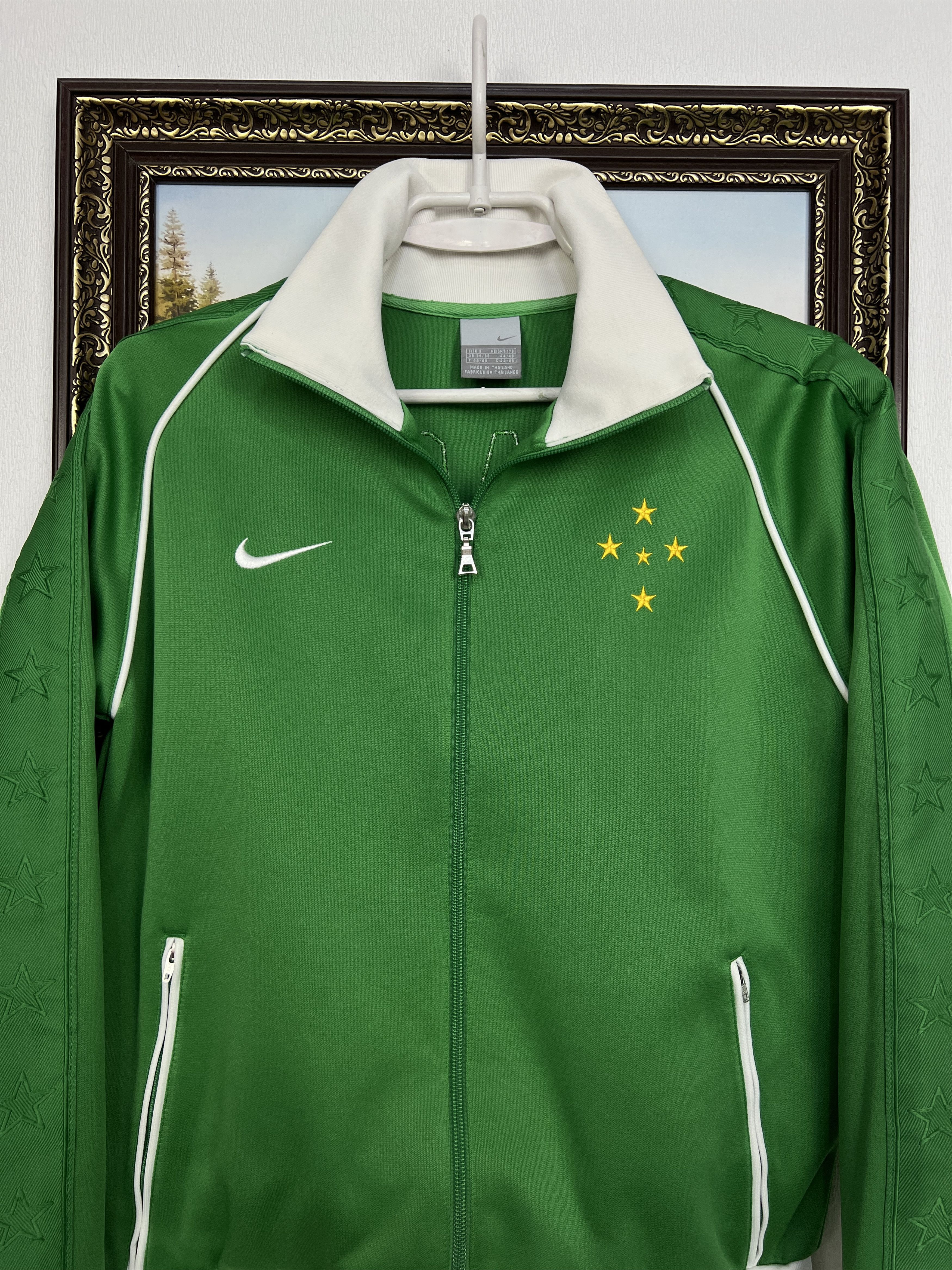 Nike Vintage Brazil Football Jacket Soccer Track Top Zip Rare Size US S / EU 44-46 / 1 - 2 Thumbnail