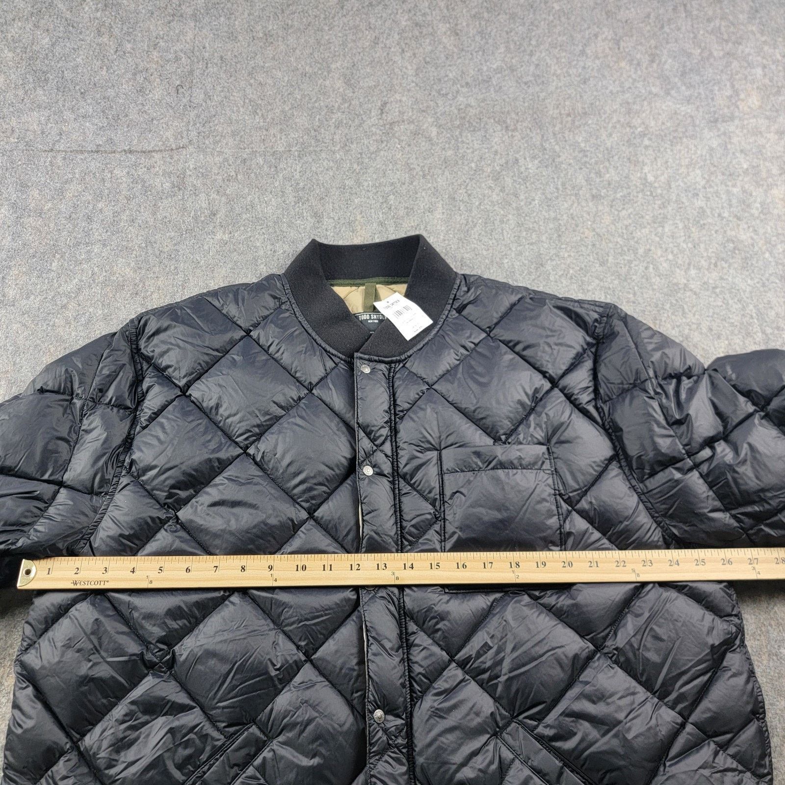 Todd Snyder Todd Snyder Quilted Down Bomber Jacket size XXL Black NWT Size US XXL / EU 58 / 5 - 5 Thumbnail