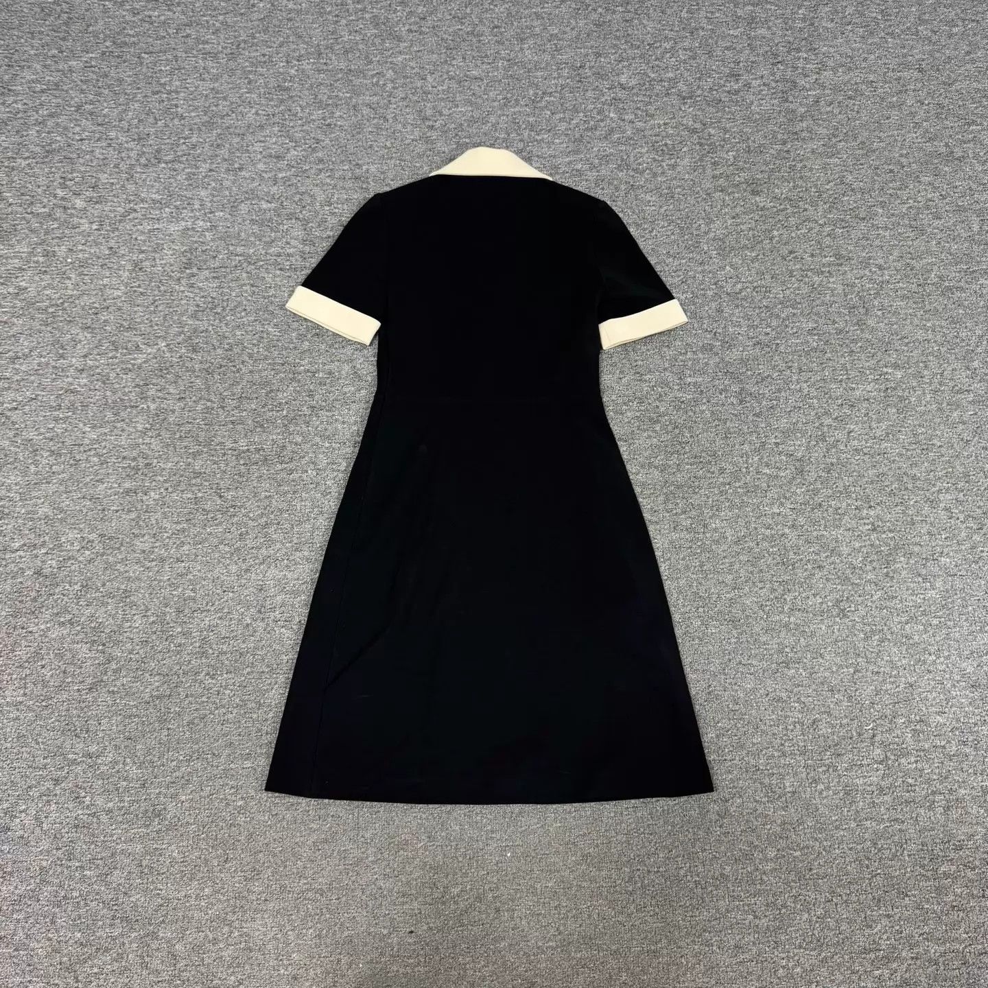 Gucci Gucci black white colorblock lapel cinched dress Size S / US 4 / IT 40 - 2 Thumbnail