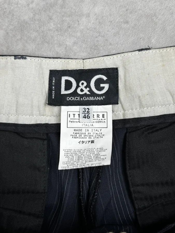Dolce & Gabbana 2000s Dolce & Gabbana Navy Classy Striped Pants Size US 30 / EU 46 - 8 Thumbnail