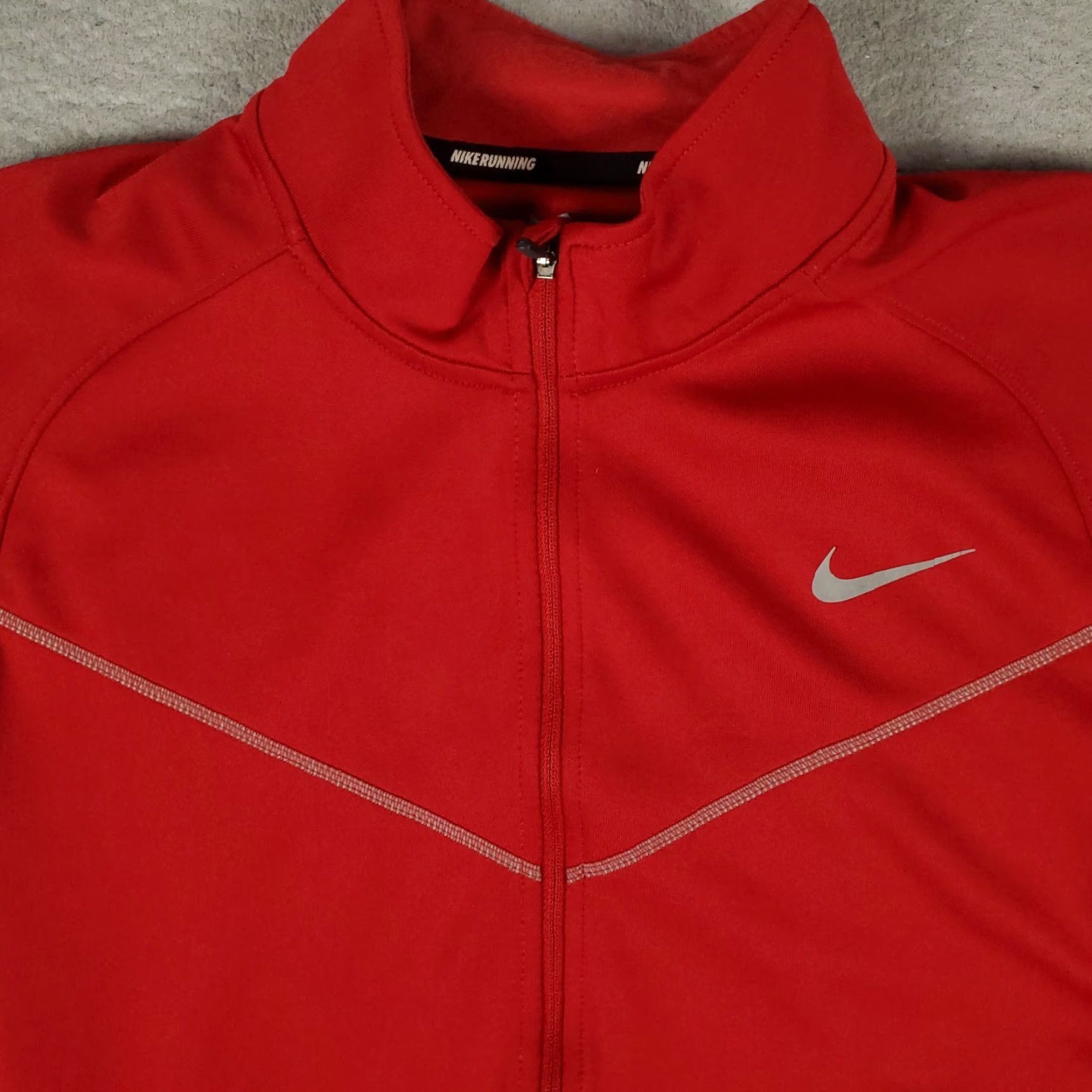 Nike Nike Jacket Mens Large Red Running Dri-Fit Full Zip Track Jacket Size US L / EU 52-54 / 3 - 2 Thumbnail