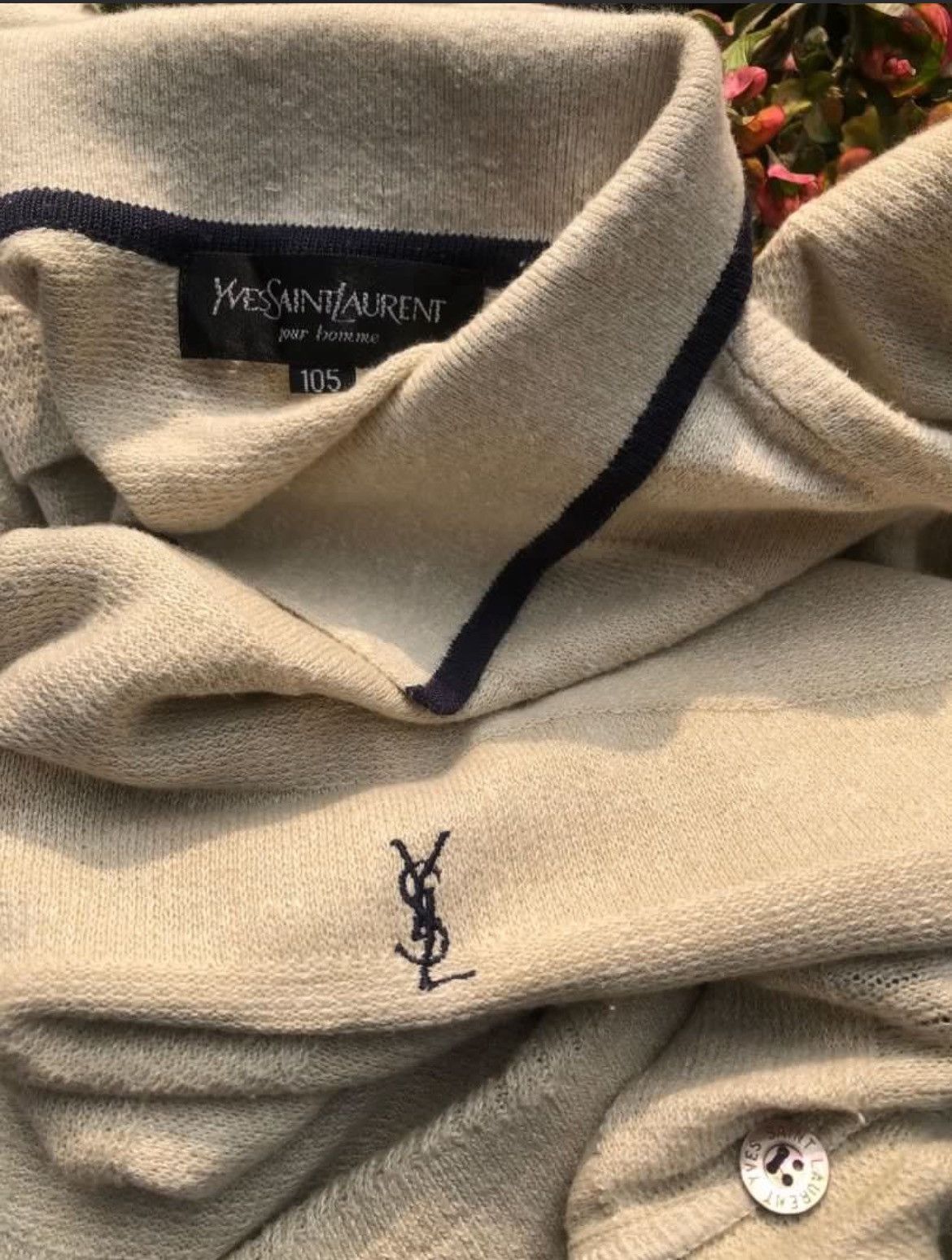 Yves Saint Laurent Yves Saint Laurent YSL Polo Knitwear Size US L / EU 52-54 / 3 - 3 Thumbnail