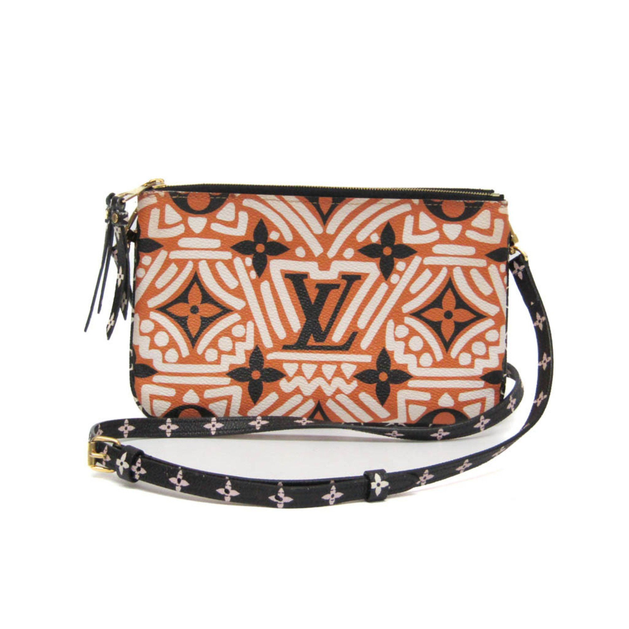 Louis Vuitton Louis Vuitton LV Clafity Double Zip Pochette M69488 Women's Pouch,Shoulder Bag Black,Brown,White Size ONE SIZE - 1 Thumbnail