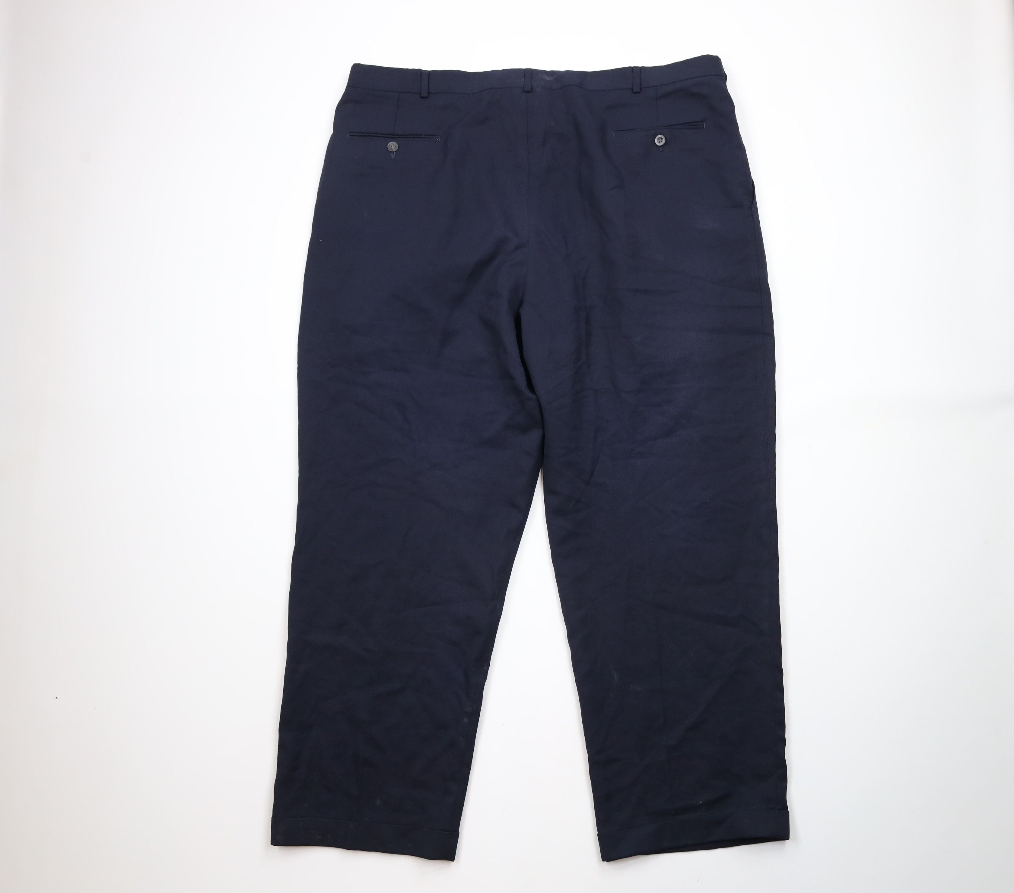 Vintage Vintage 90s Streetwear Wool Blend Wide Leg Chino Pants Size US 44 / EU 60 - 11 Thumbnail