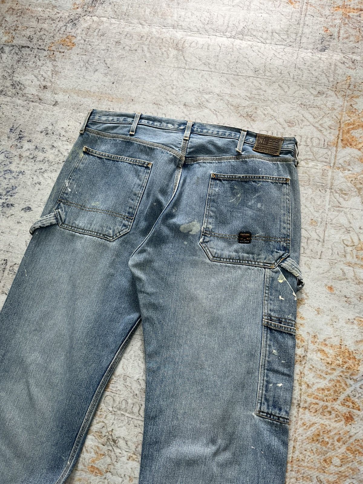 Ralph Lauren Vintage Ralph Lauren Carpenter Splatter Denim Size US 38 / EU 54 - 4 Thumbnail