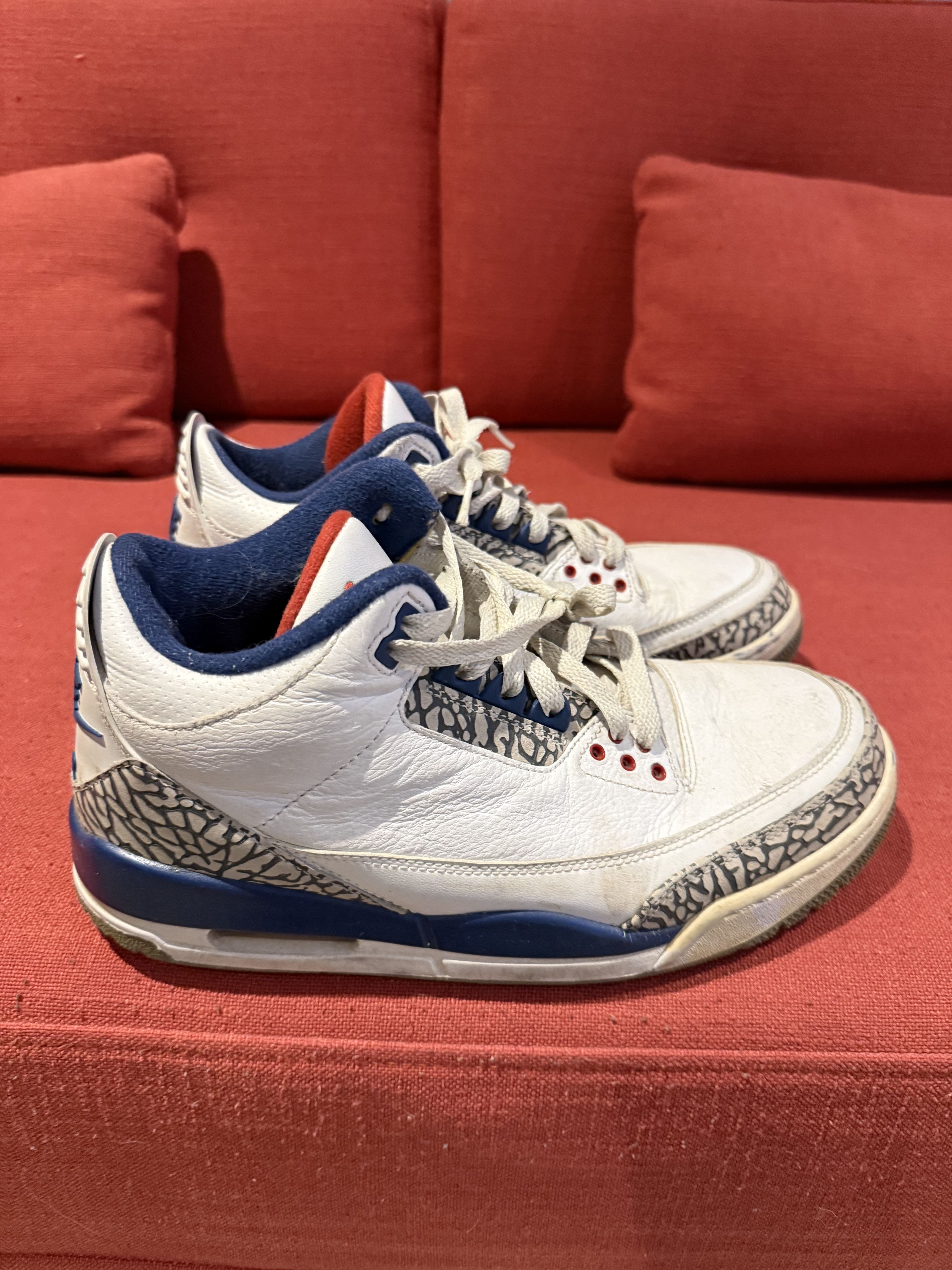 Nike Nike Air Jordan 3 Retro True Blue Size US 9 / EU 42 - 3 Thumbnail