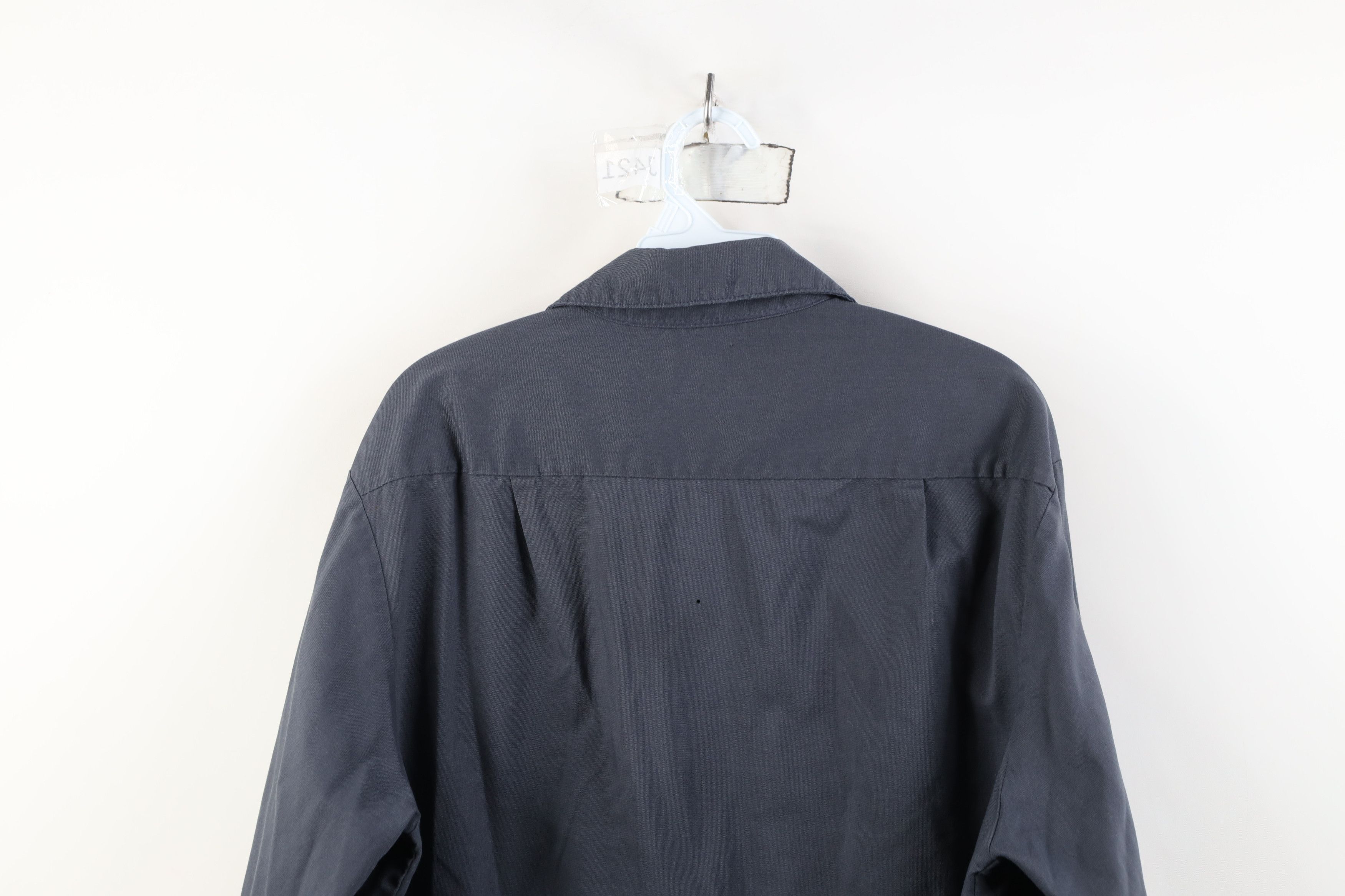 Vintage Vintage 70s Big Mac Workwear Collared Button Shirt Gray USA Size US L / EU 52-54 / 3 - 14 Thumbnail