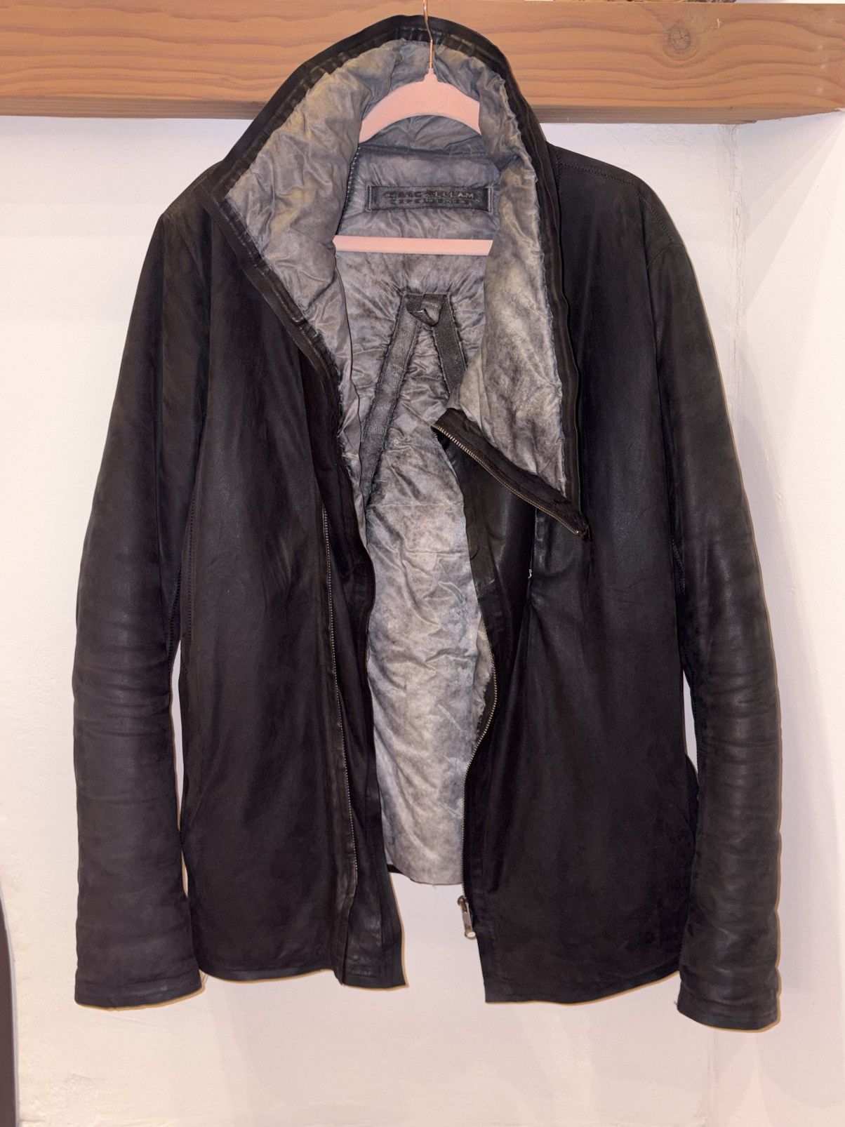 Isaac Sellam Experience Isaac Sellam Leather Down Jacket Size US M / EU 48-50 / 2 - 1 Thumbnail