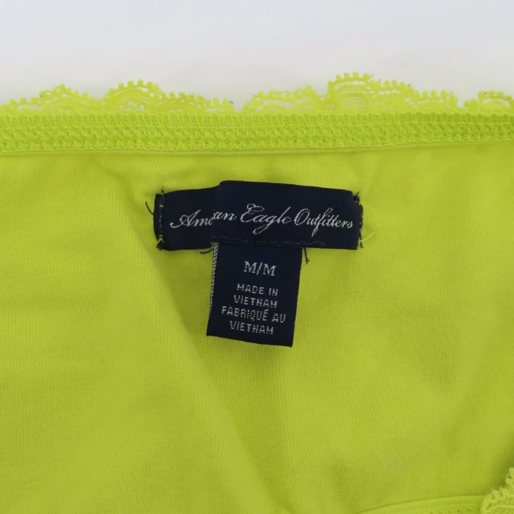 American Eagle Outfitters American Eagle Outfitters Women M Yellow Floral Lace Strapless Bandeau Bra Bralette Wireless N/A Size ONE SIZE - 6 Thumbnail