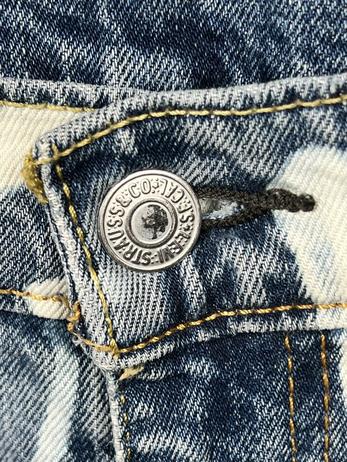 American Apparel × Levi's × Levi's Vintage Clothing Levis distressed tie dye jeans Size US 34 / EU 50 - 7 Thumbnail
