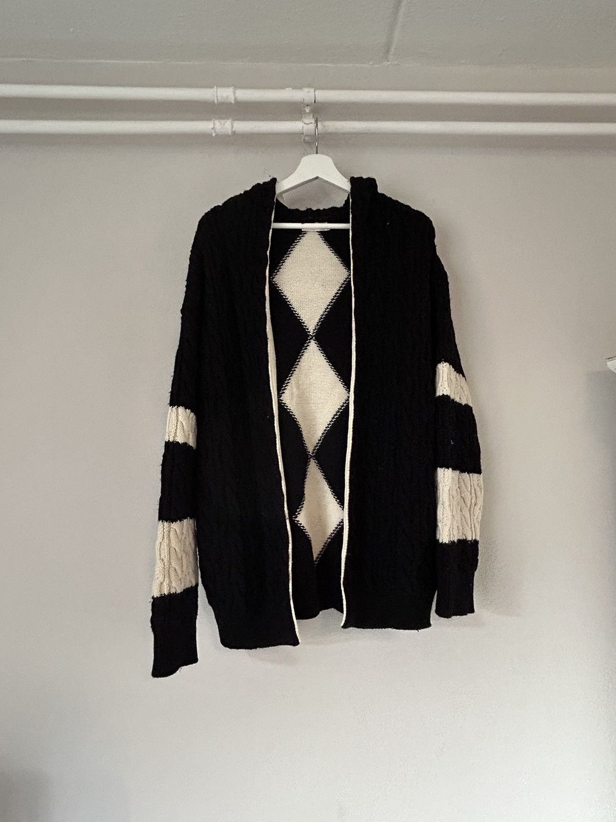 Saint Laurent Paris Baja Cable Knit Hooded Cardigan Size US L / EU 52-54 / 3 - 7 Thumbnail