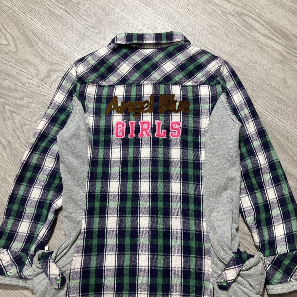 Angel Blue 2000s Angel Blue Flanel Hoodie Plaid ButtonUp Lgb Punk Style Size US XS / EU 42 / 0 - 12 Thumbnail